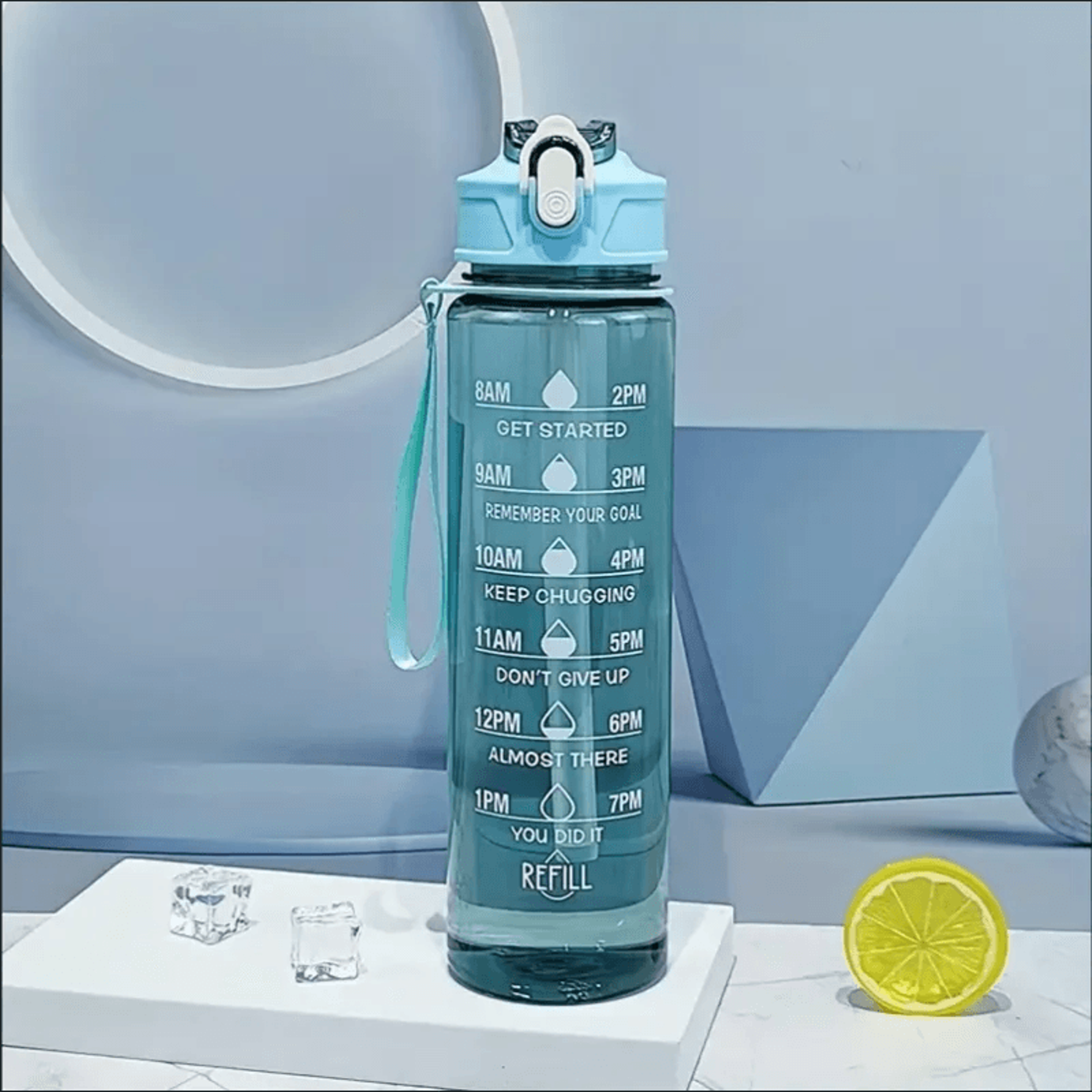 Large Capacity Sports Water Bottle Leak Proof Fitness Travel Drink Bottle 1