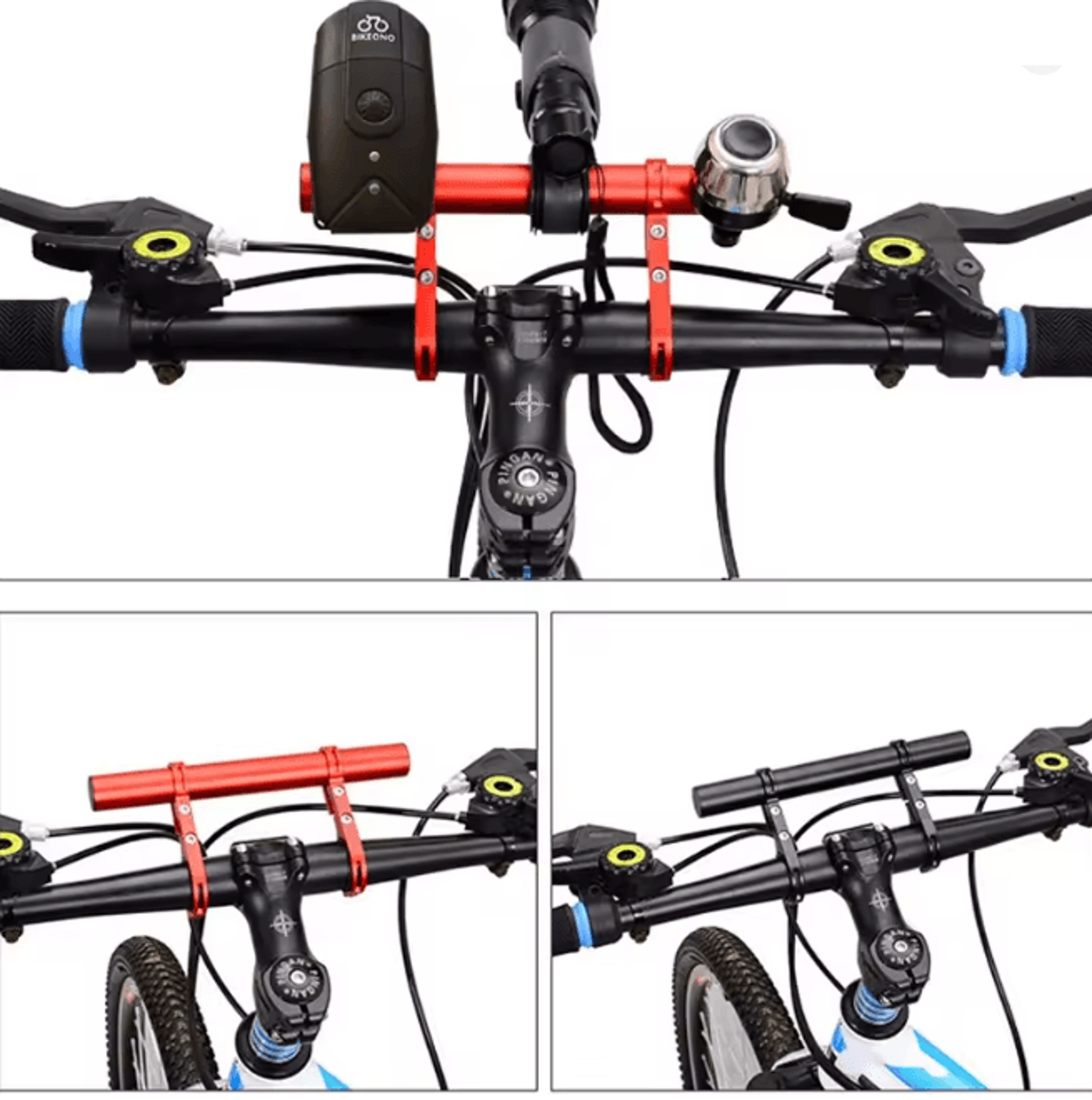 Bicycle Handlebar Extender Bracket For Lights And Accessories 1