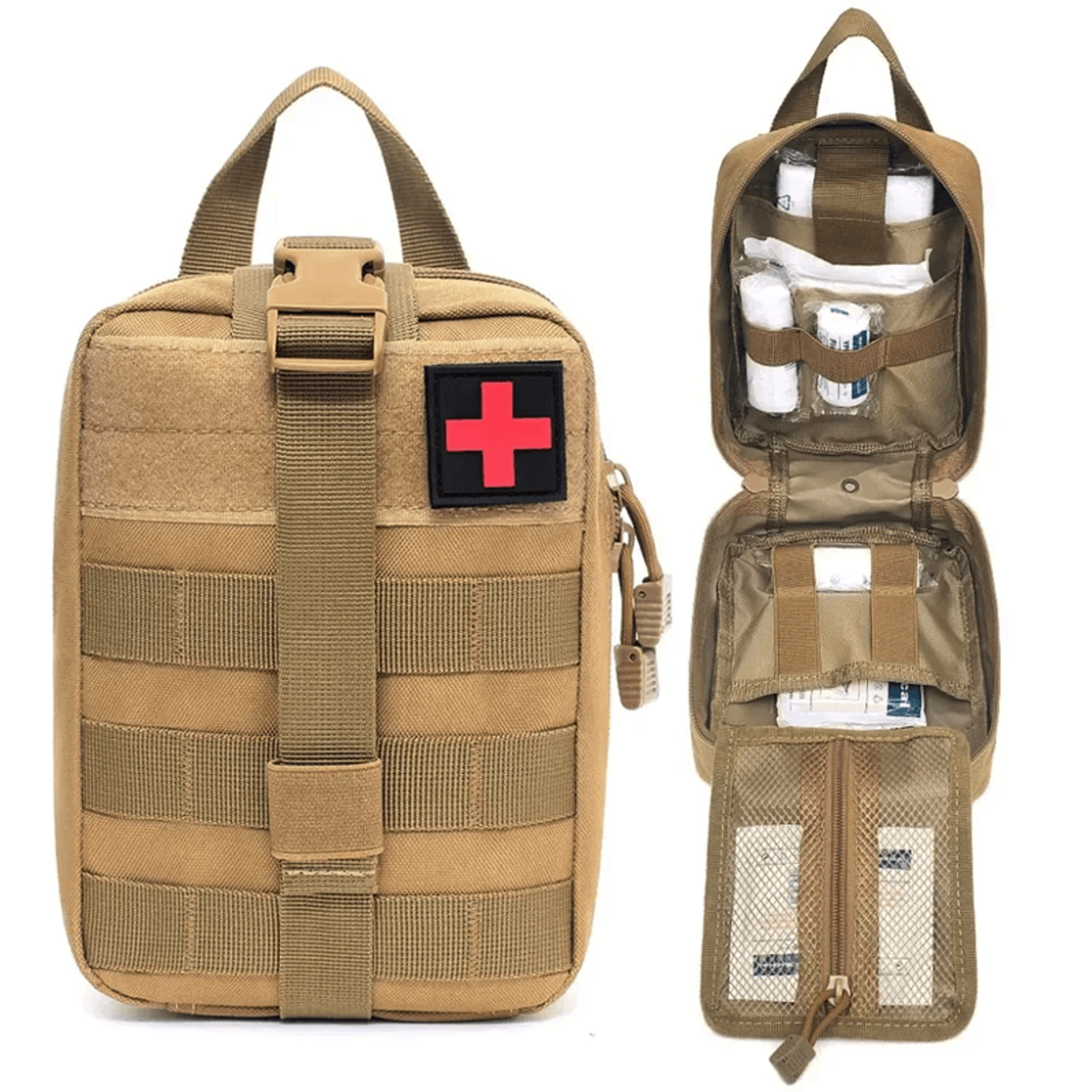 Molle Tactical First Aid Pouch EDC Survival Waist Pack 0