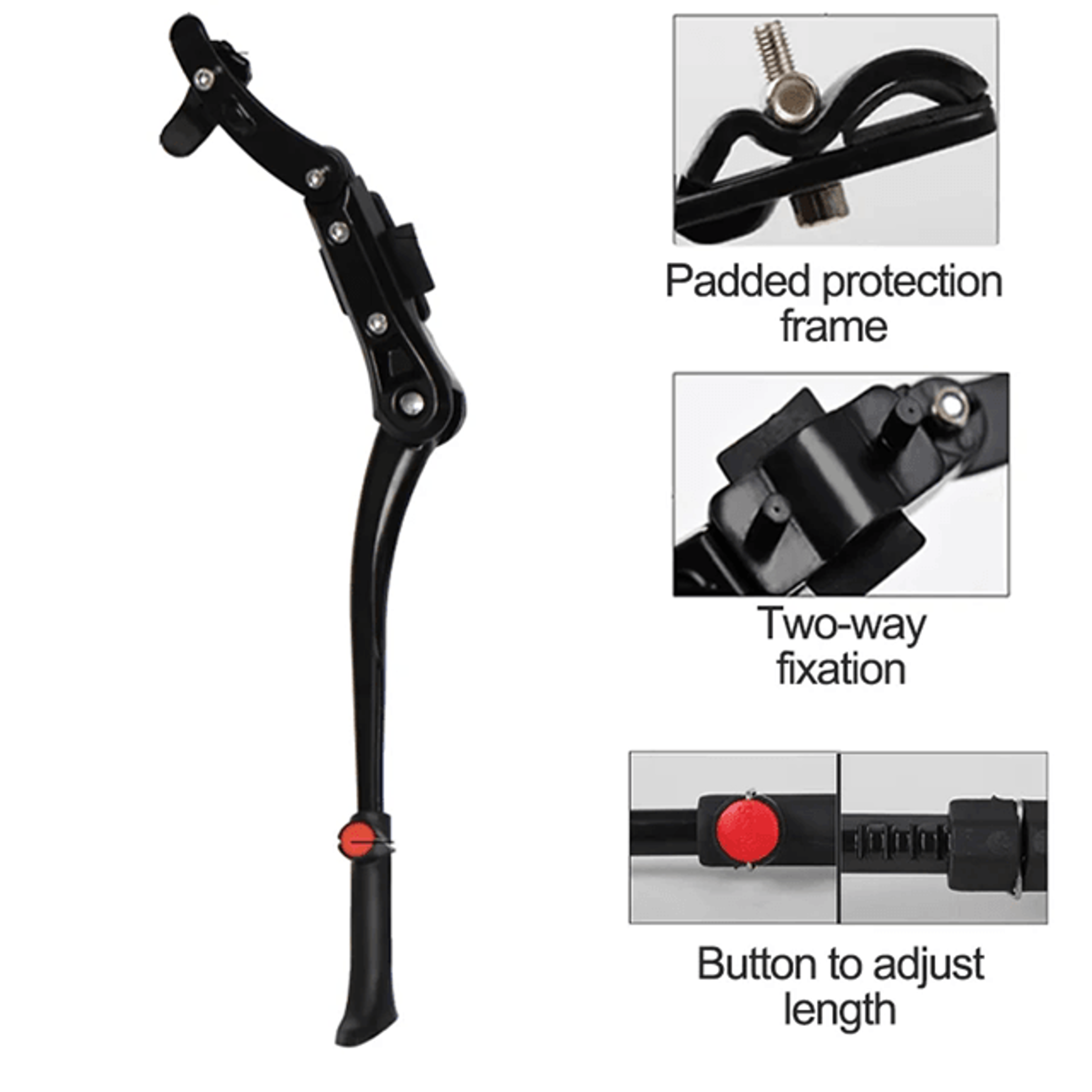 UltraLight Adjustable Bicycle Kickstand Aluminum Bike Side Stand 1