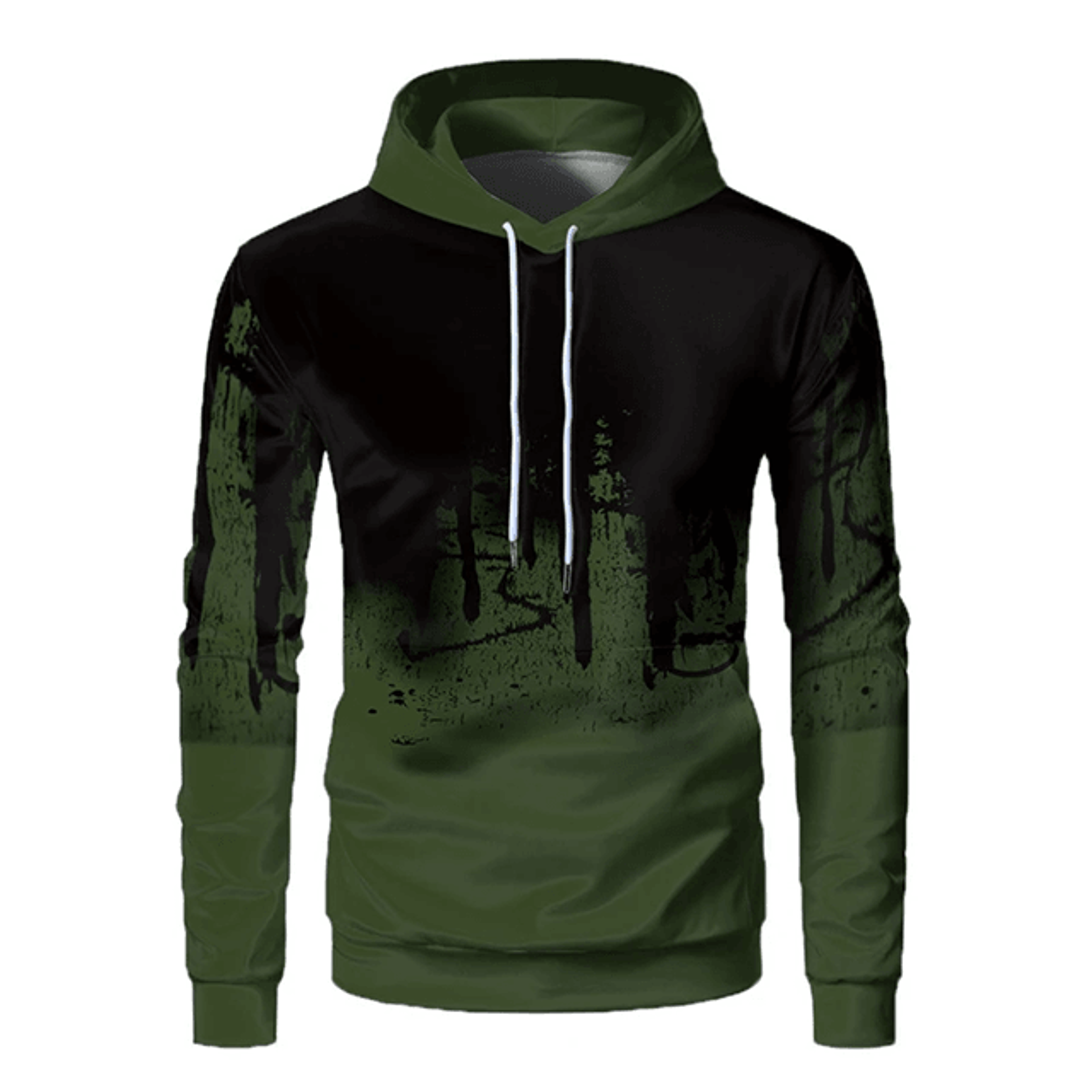Mens 3D Printed Hooded Sports Sweater Casual Outdoor Pullover 3