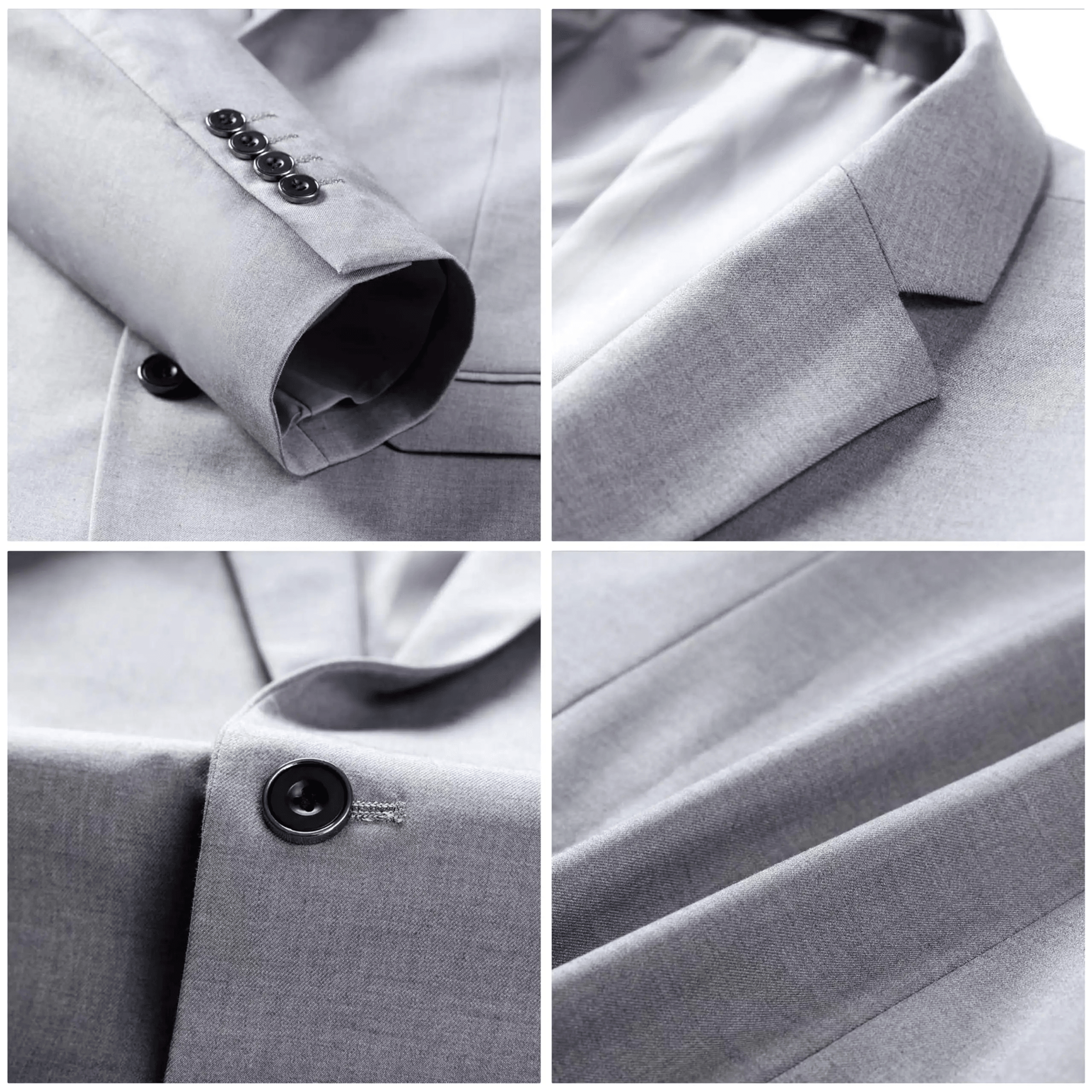 Mens Business Suit Set Regular Fit Formal Tuxedo Jacket And Trousers 0