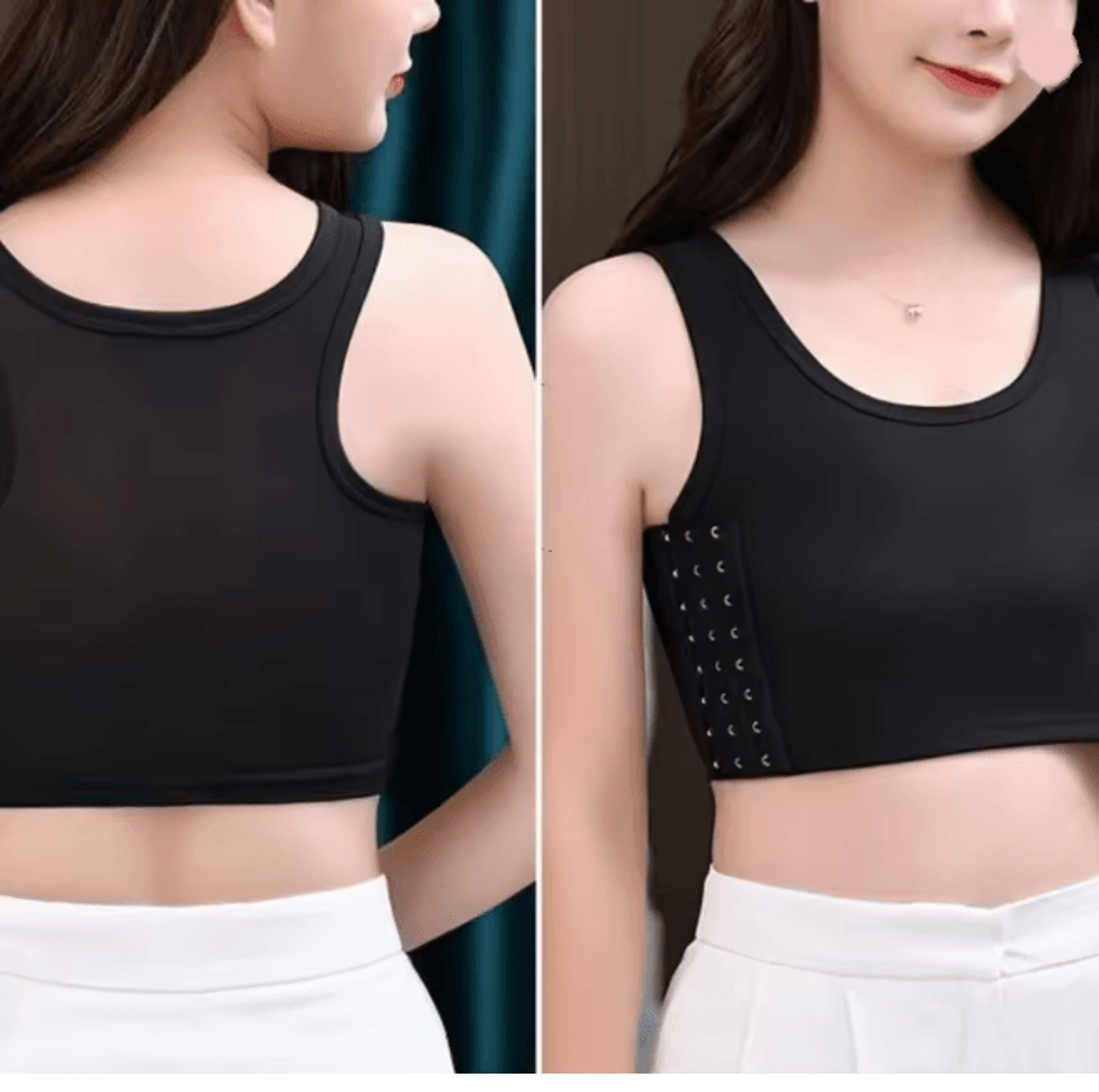 Breathable Chest Binder Wireless Compression Vest For Daily Comfort 3
