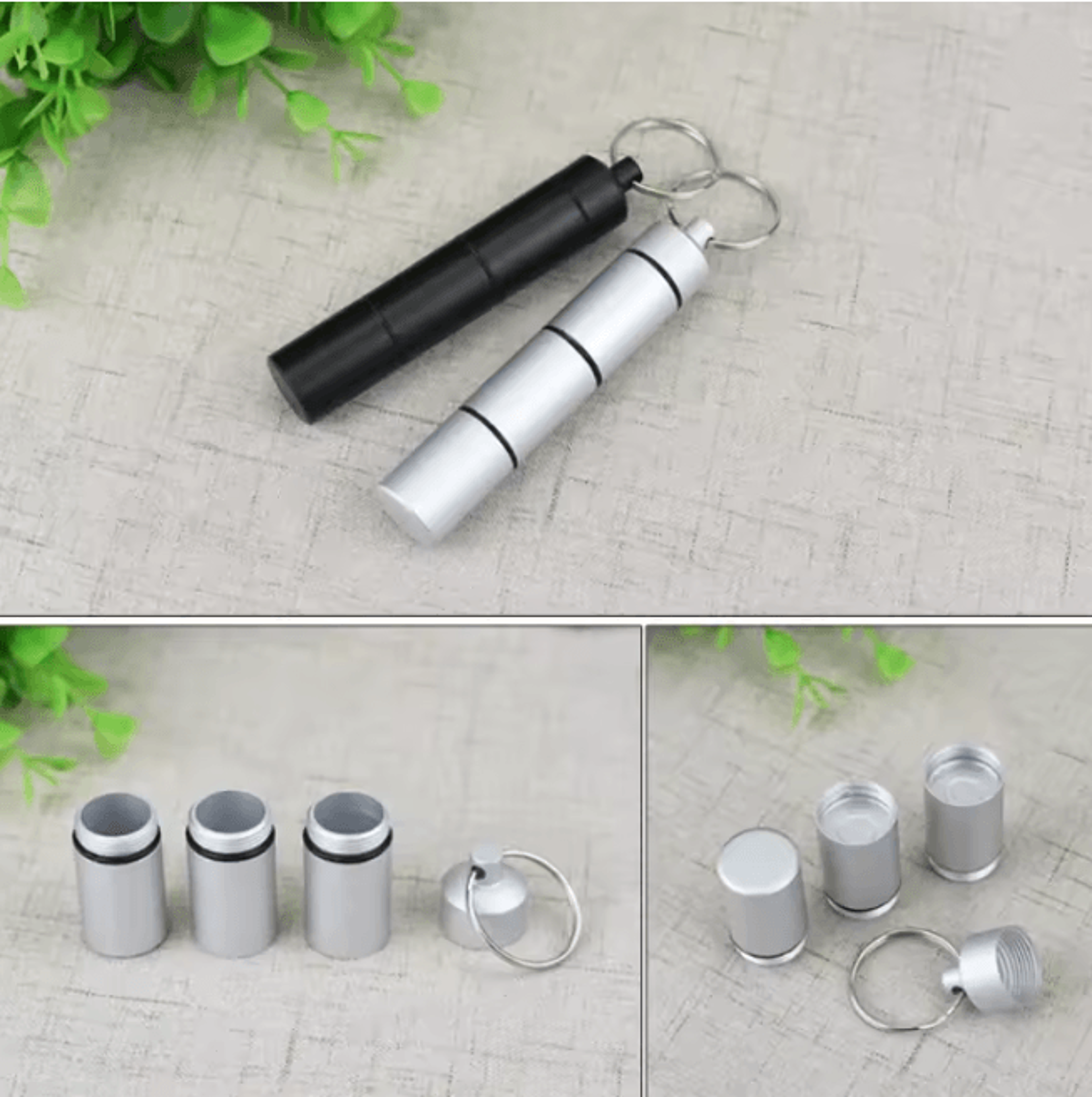Mini Waterproof Aluminum Pill Organizer Portable Travel Case 3