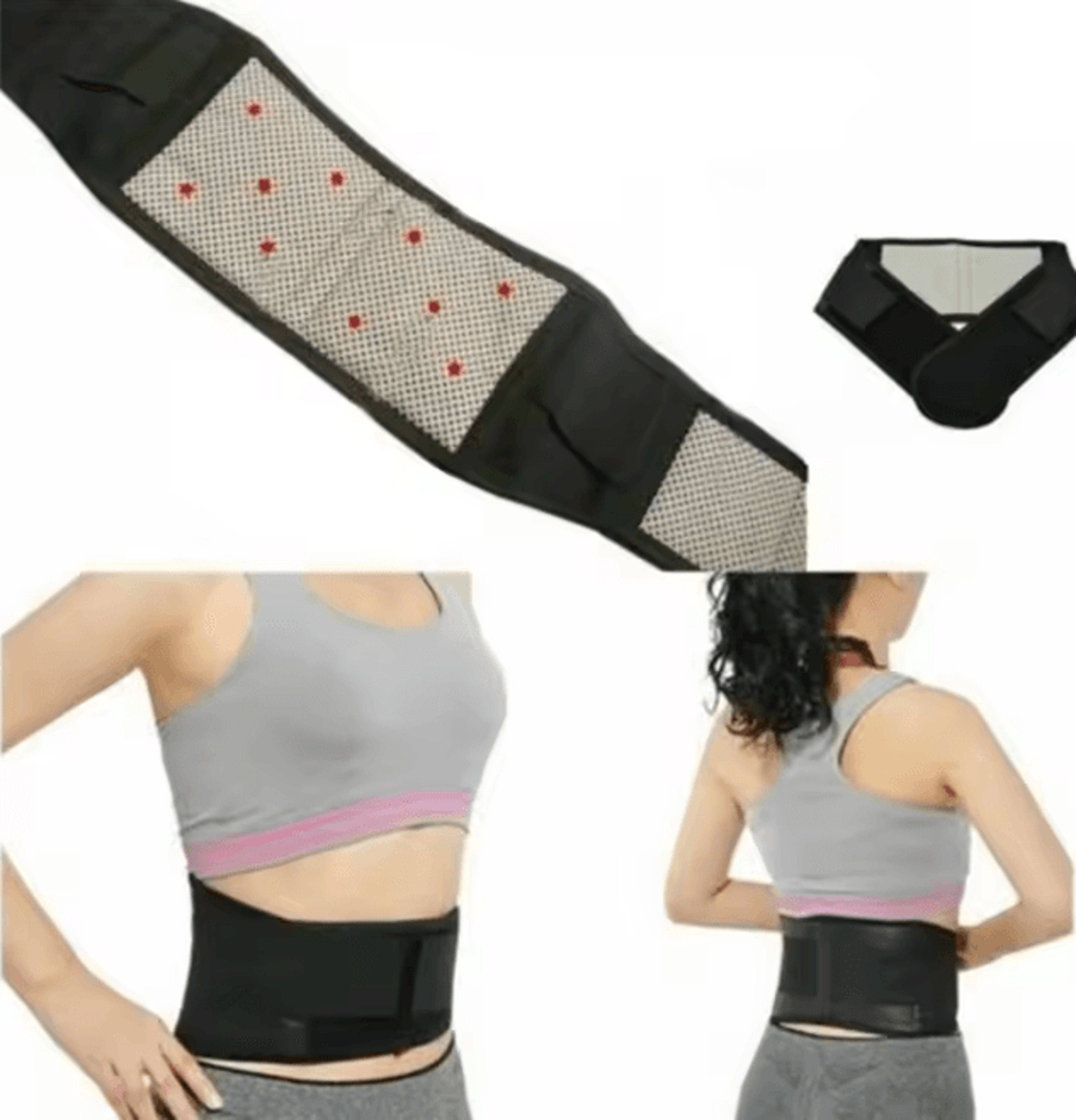 Adjustable Self Heating Lumbar Support Belt For Back Pain Relief 2