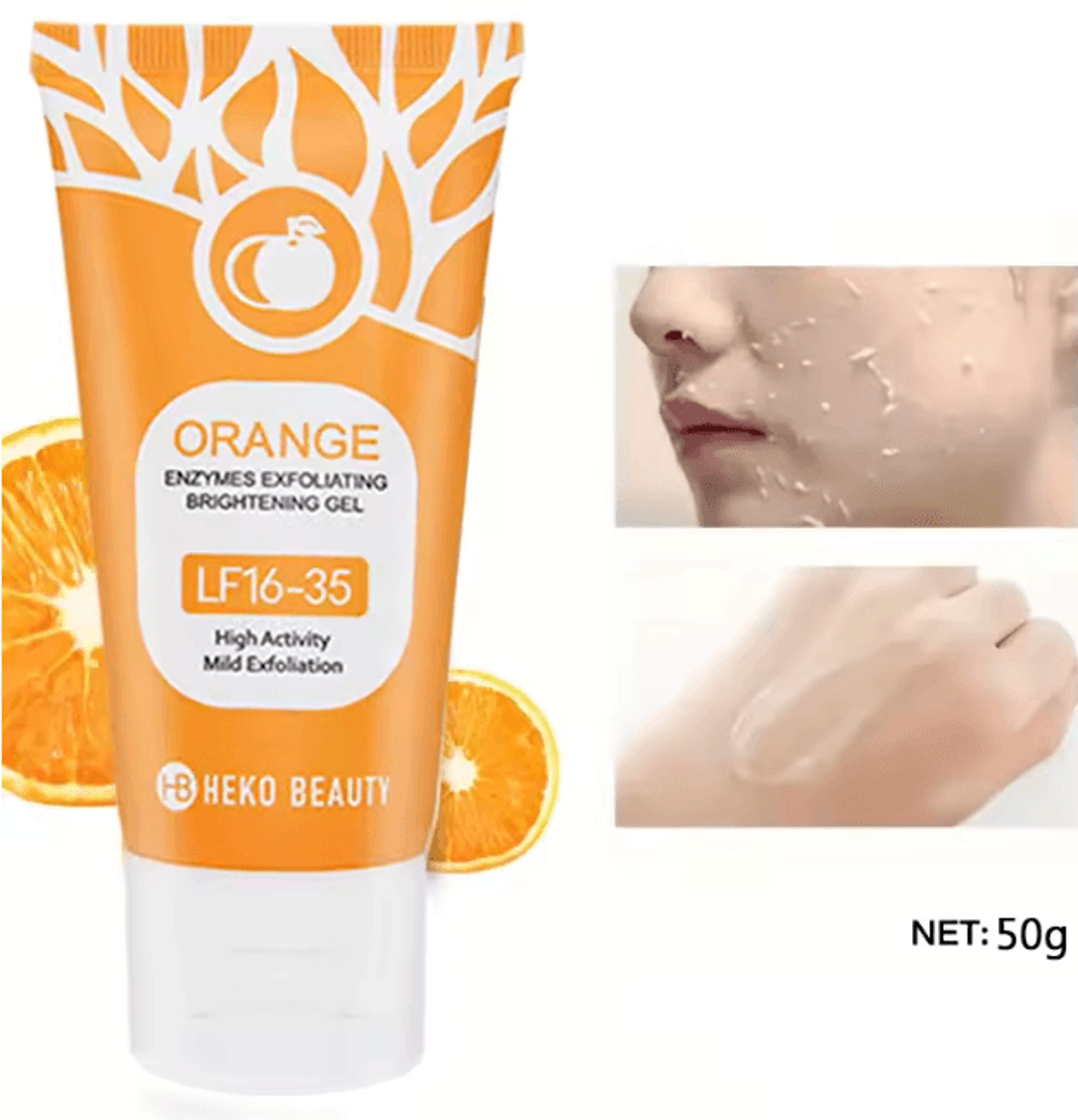 Orange Gentle Exfoliating Gel For Full Body Skin Renewal 4