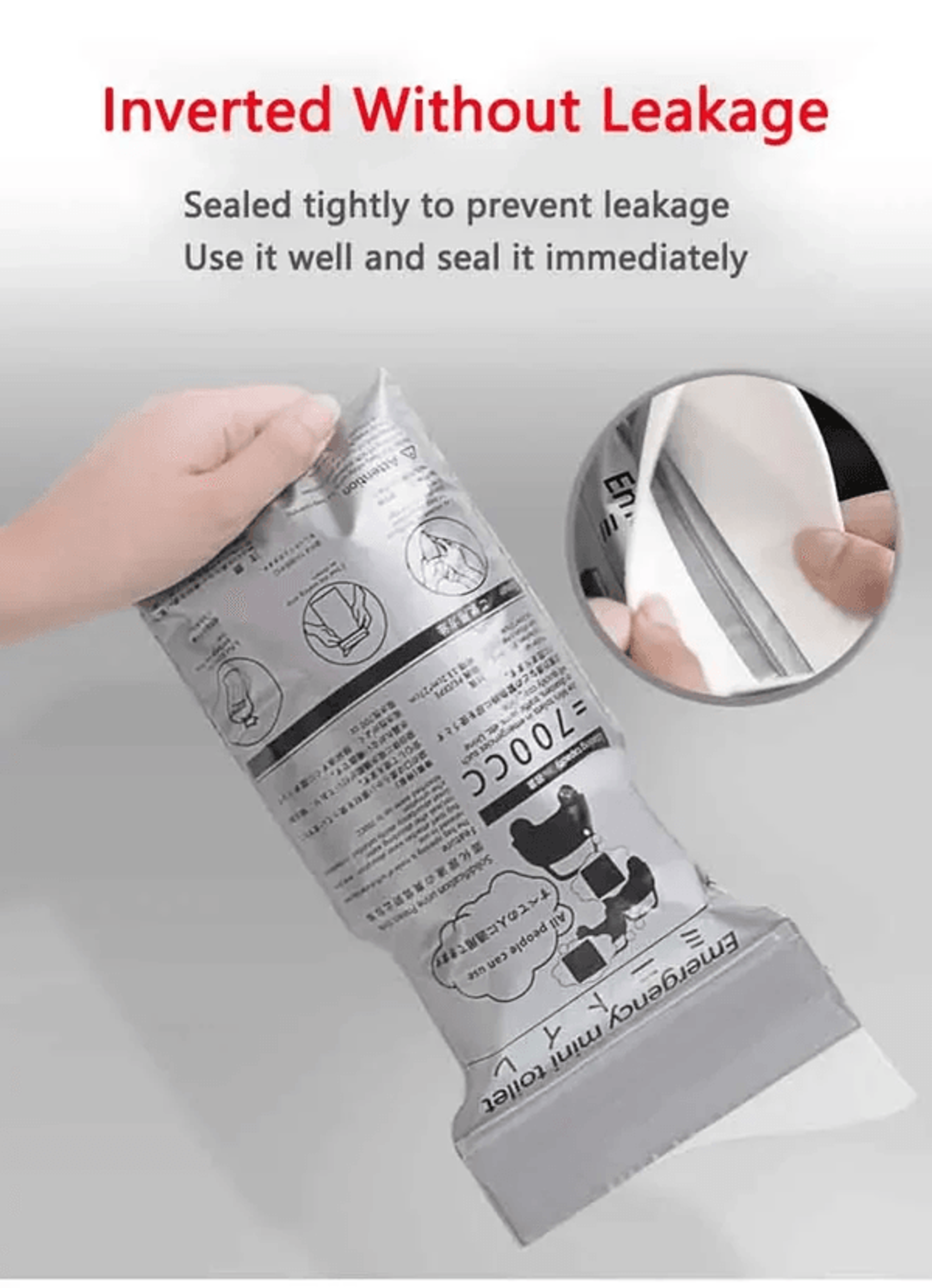 Portable Car Emergency Urine Bag Disposable Travel Toilet 1