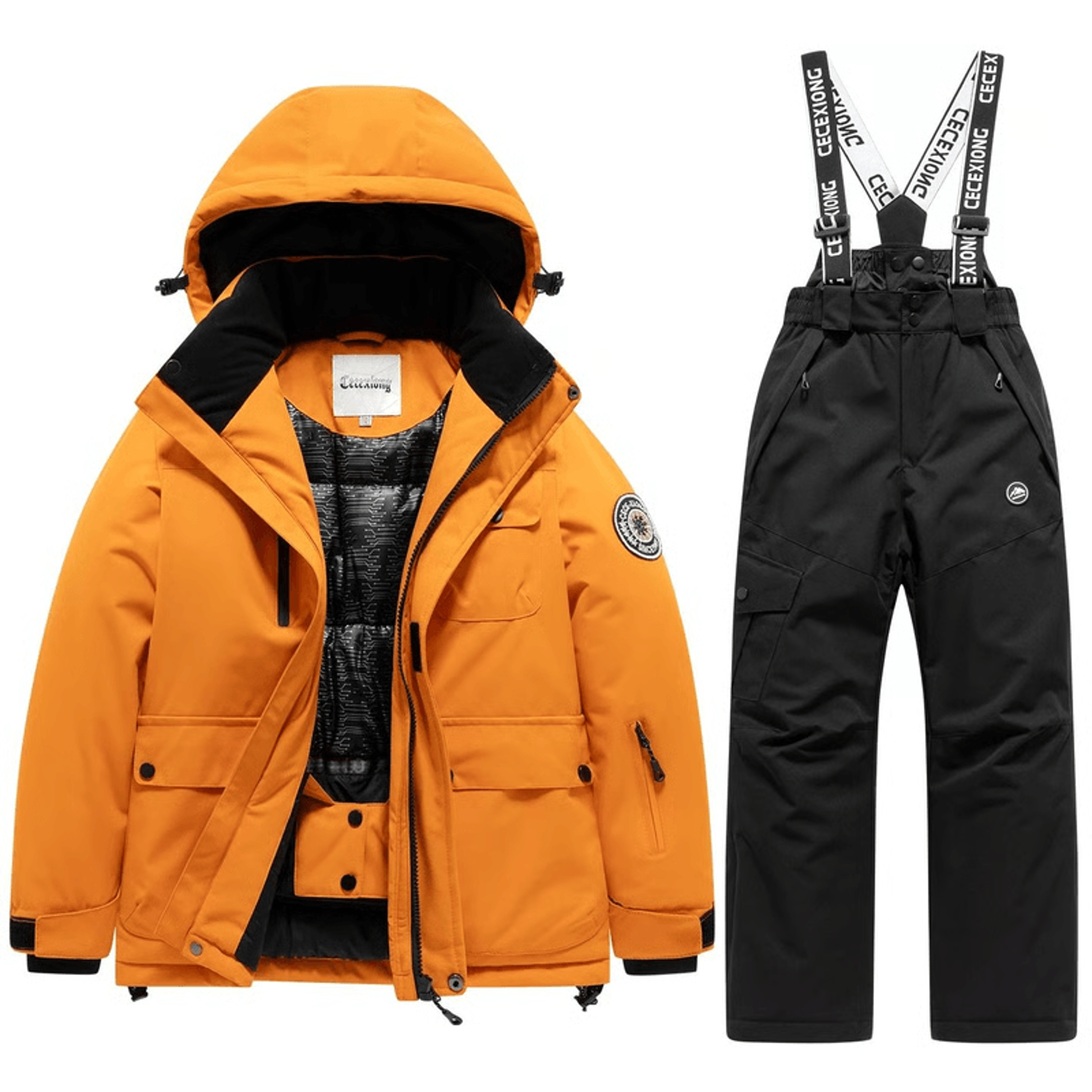 child wearing insulated snow jacket set