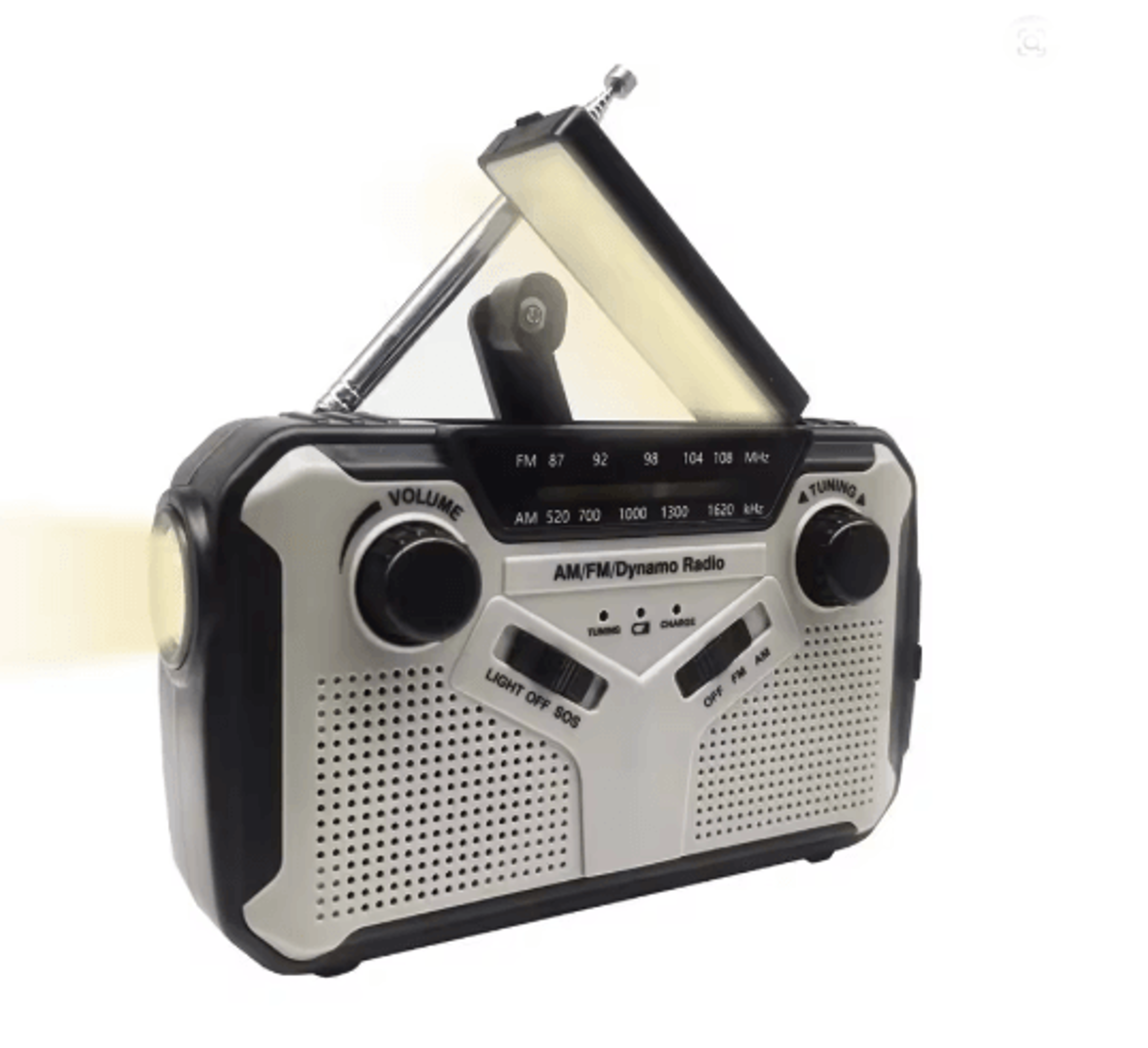 Emergency Hand Crank Solar Radio With Flashlight And Power Bank 3