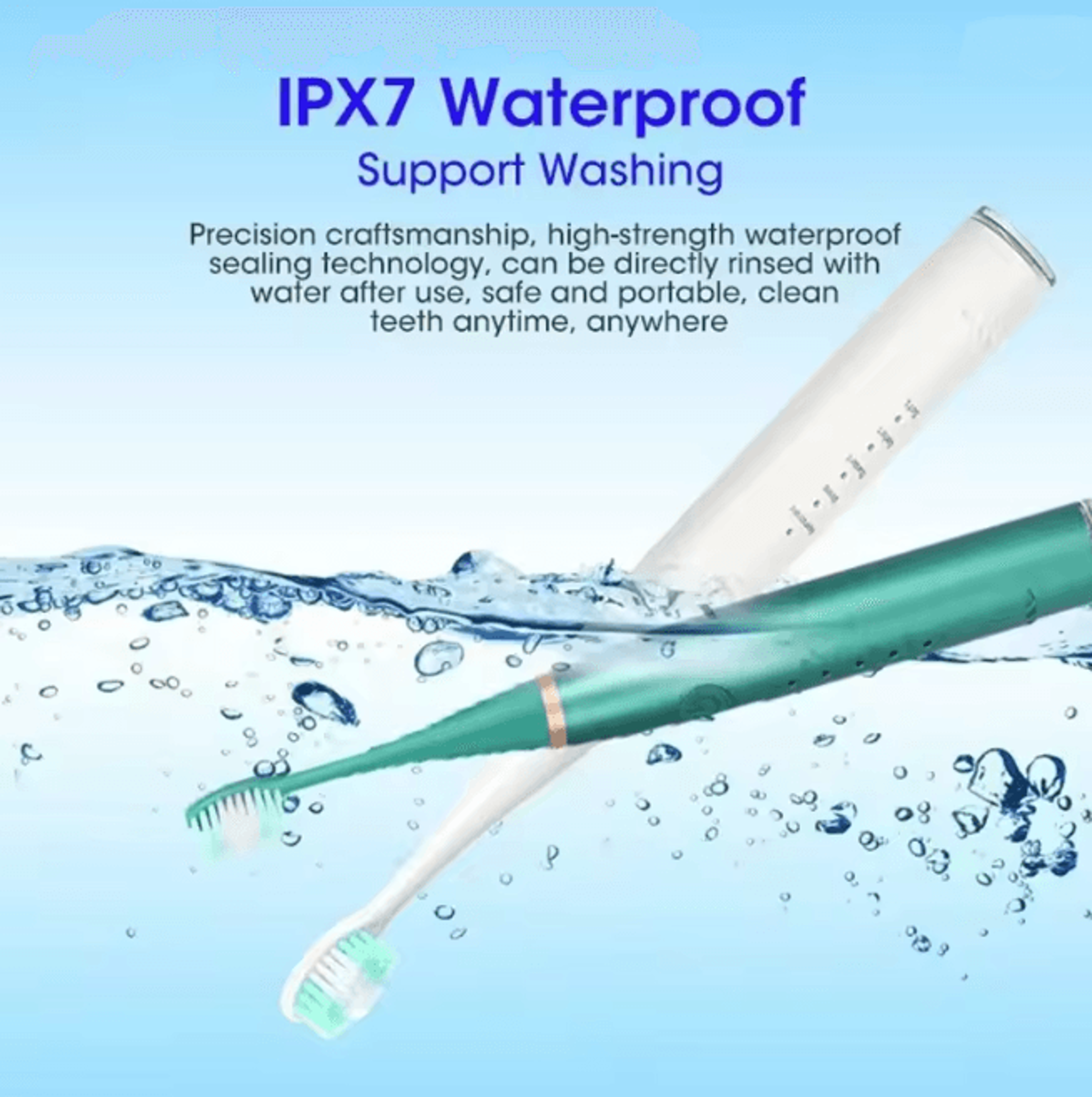 SonicClean Pro Electric Toothbrush 3 In 1 Whitening Oral Care 0