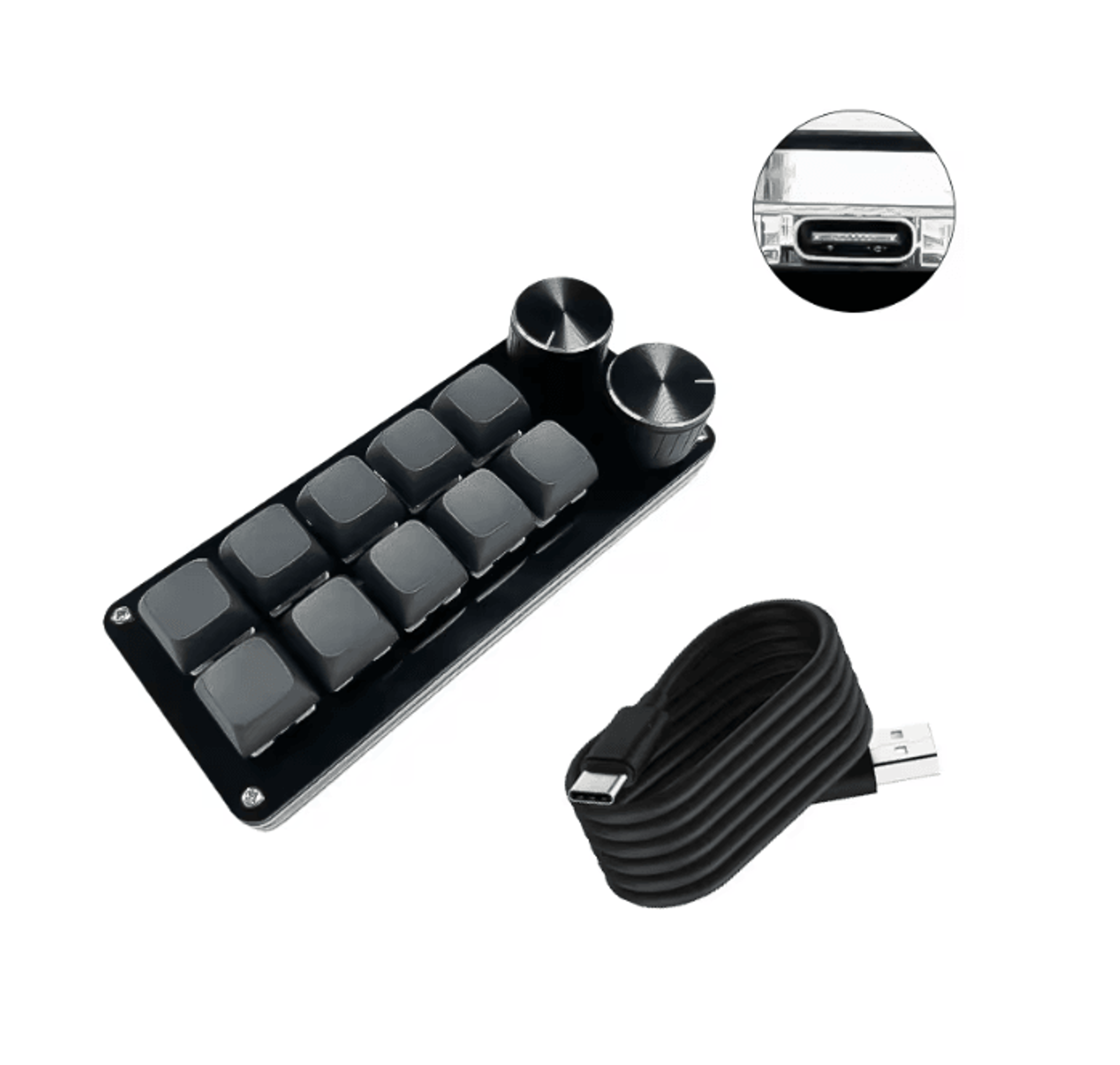 MacroFlow Bluetooth Programmable Macropad 12 Key RGB Custom Keyboard 2