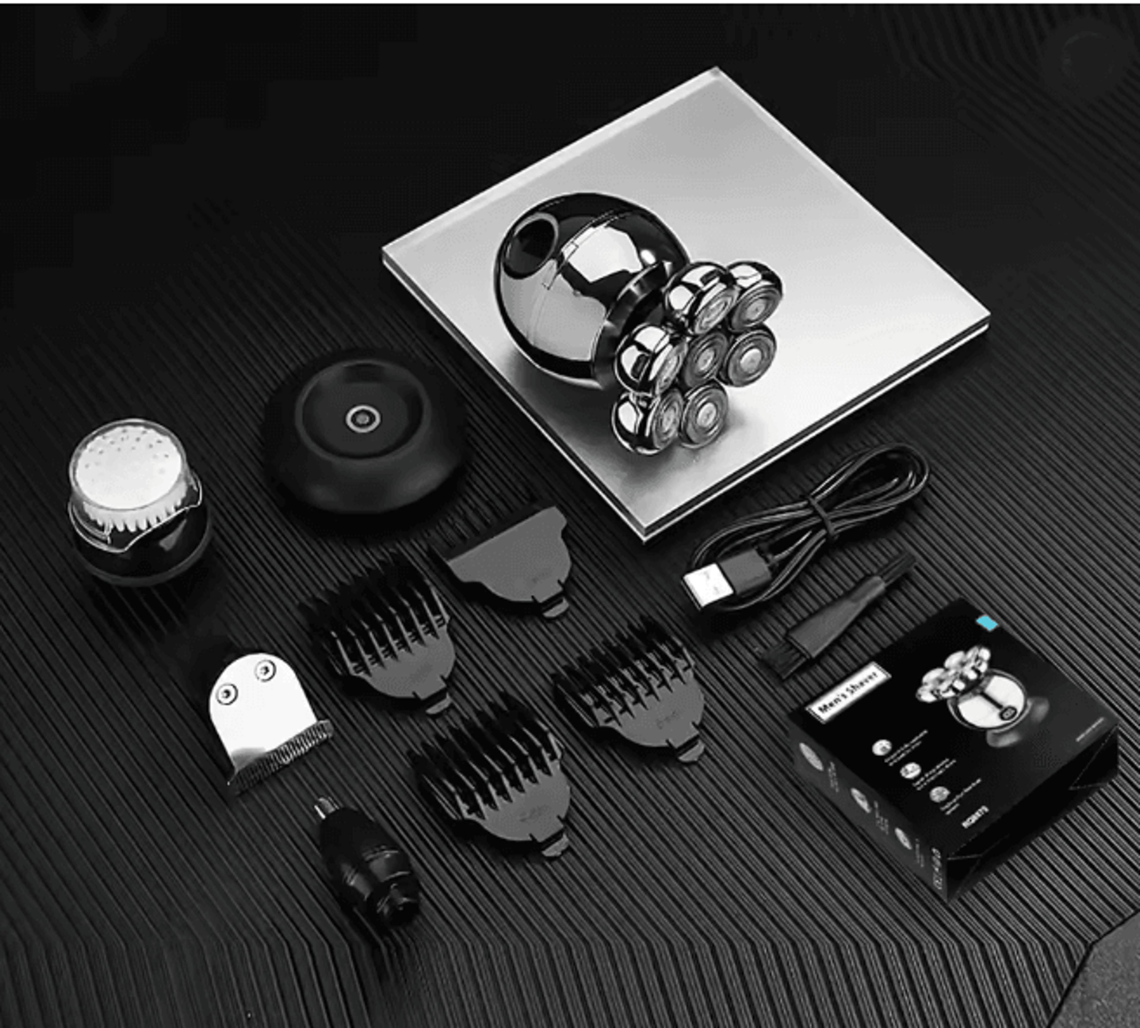 FlexGlide 7D Electric Shaver Waterproof Mens Beard And Head Groomer 4