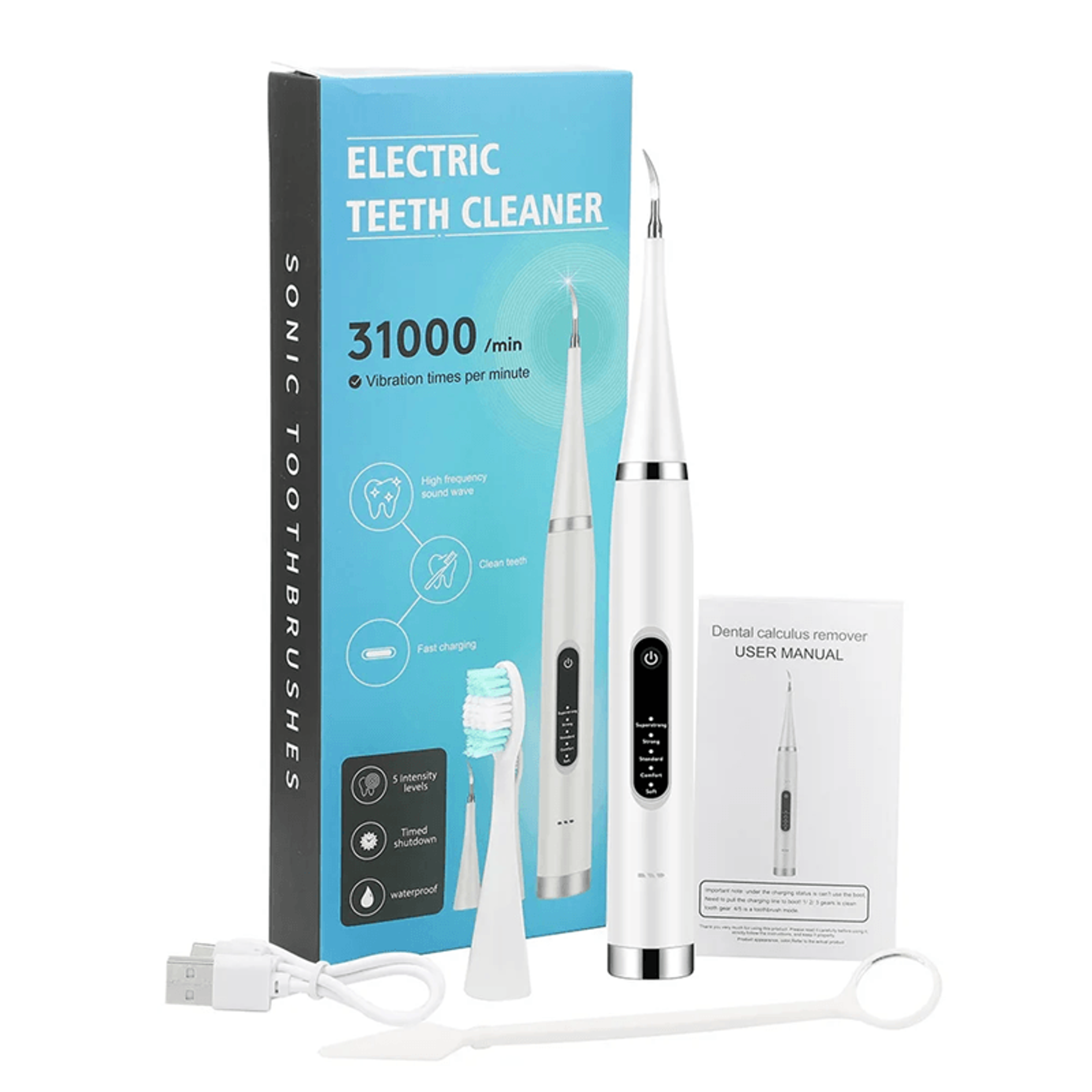 Sonic Electric Toothbrush Whitening And Tartar Removal Kit 1