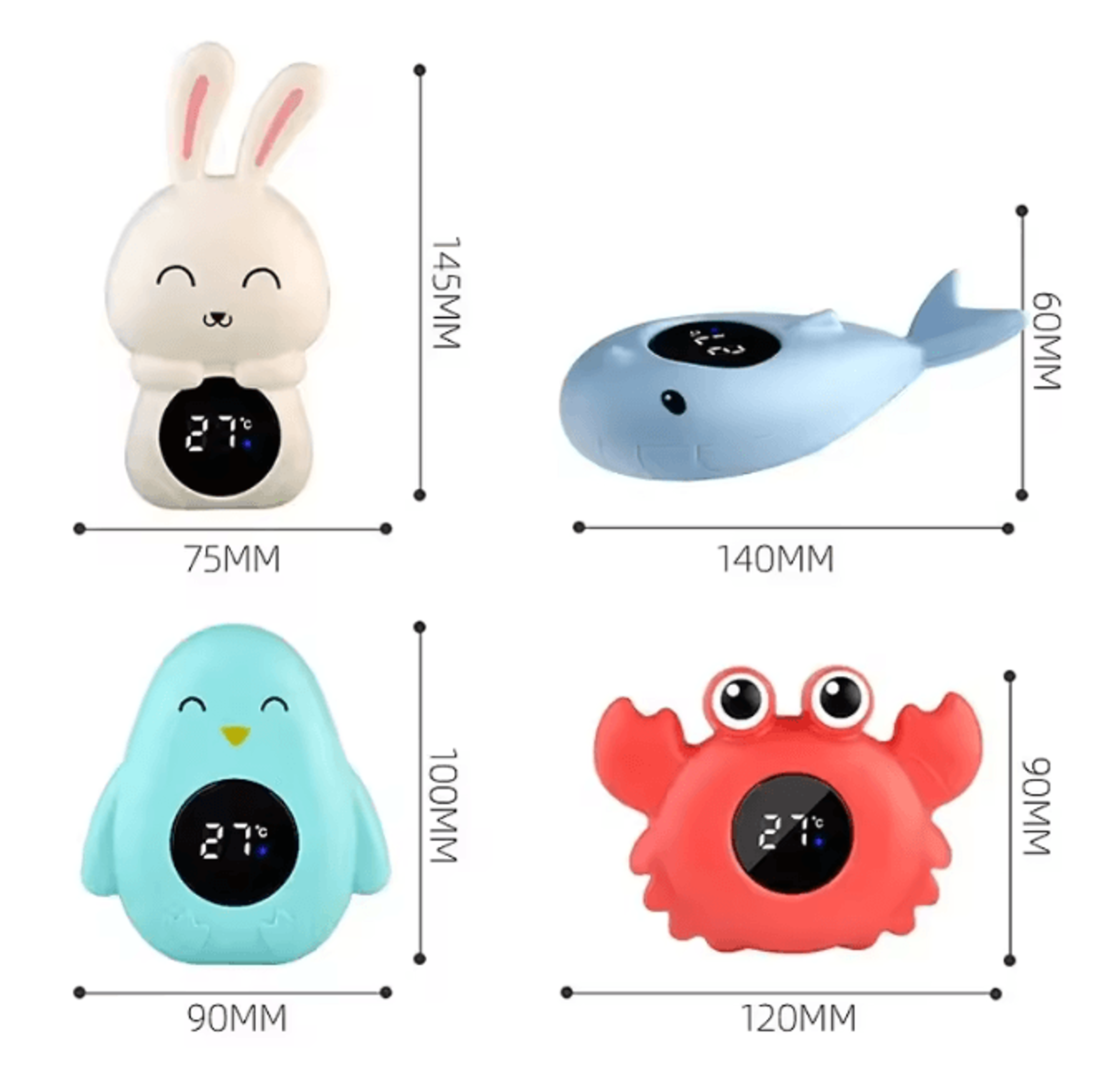 SafeTemp Floating Baby Bath Thermometer With Digital Display 1