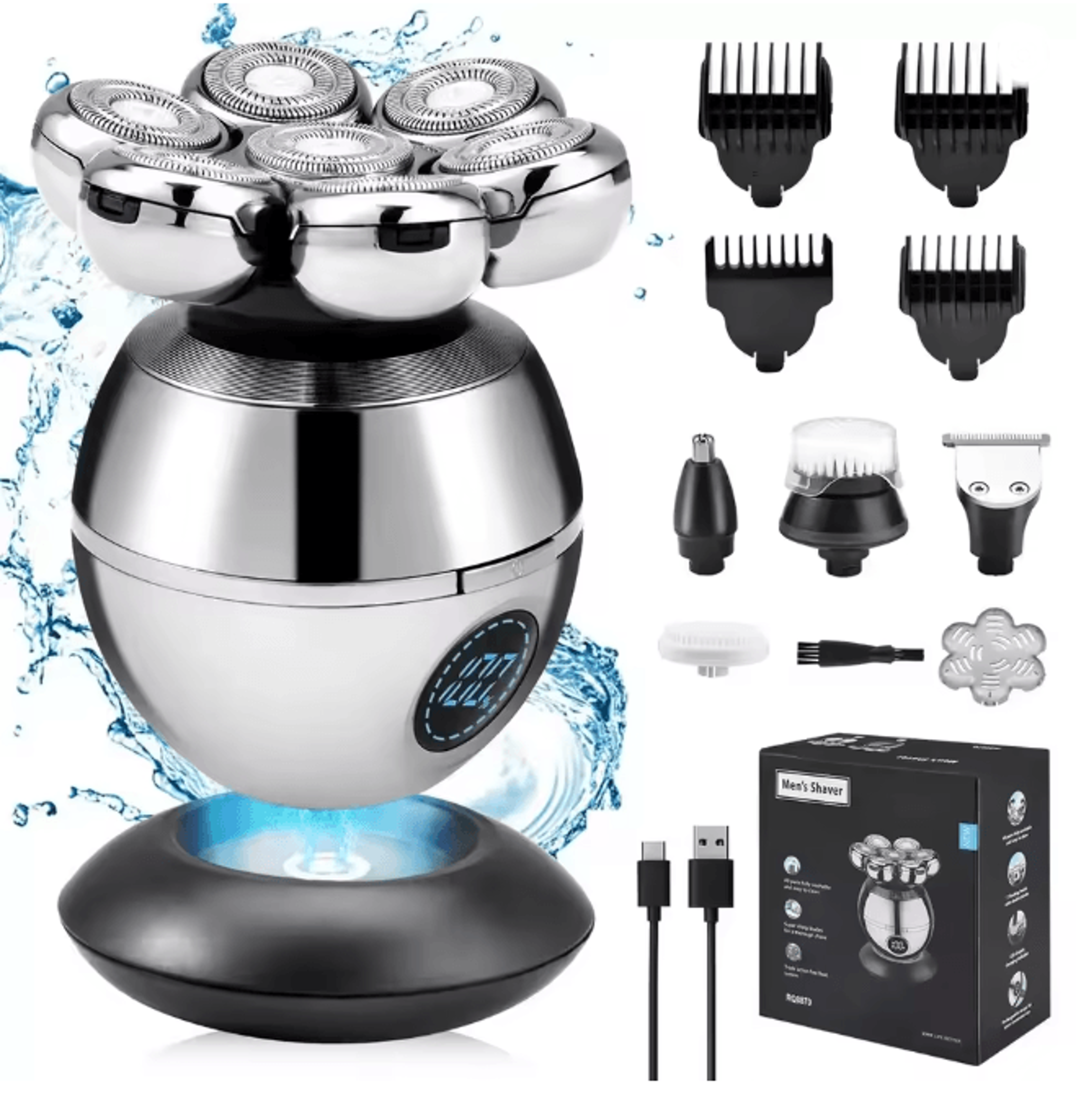FlexShave 7D Electric Head Shaver For Men 6