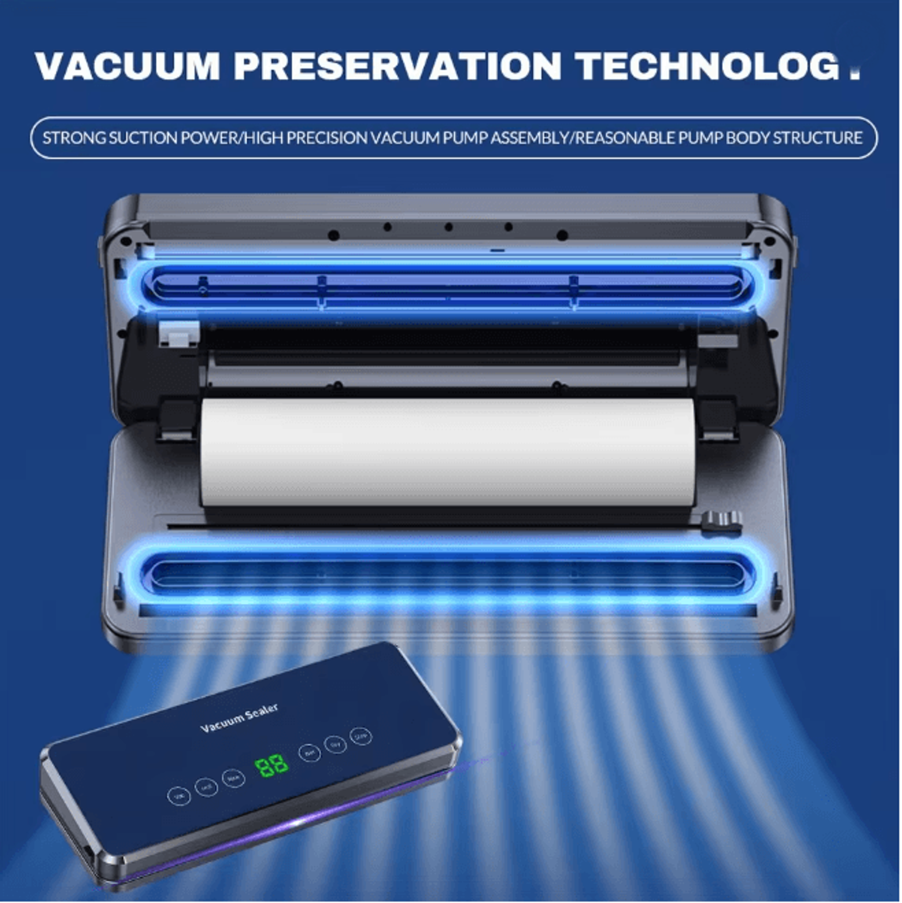 SealFresh Desktop Electric Vacuum Sealer Machine 2