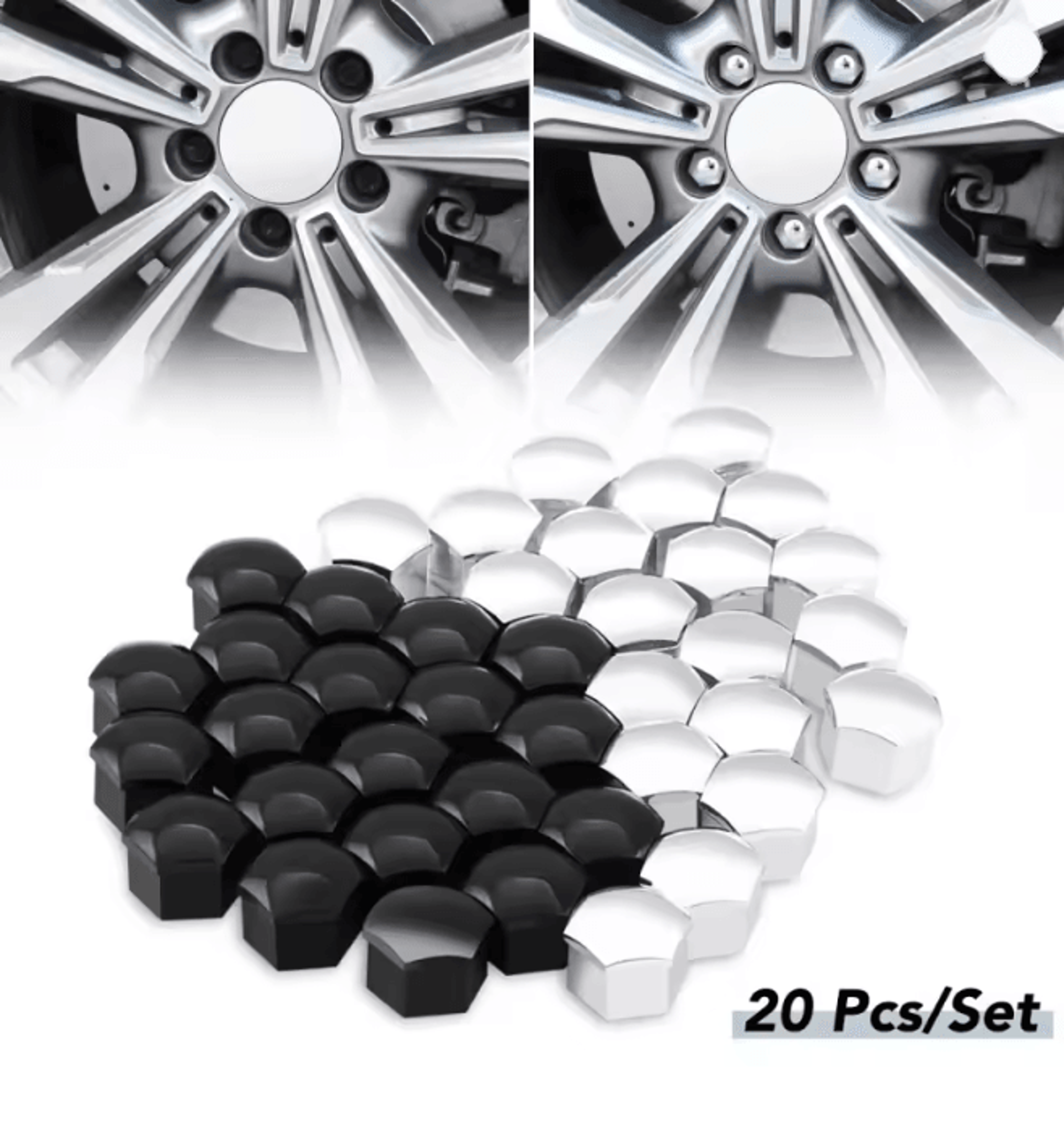 WheelGuard Car Wheel Nut Covers Rust Protection Set 0