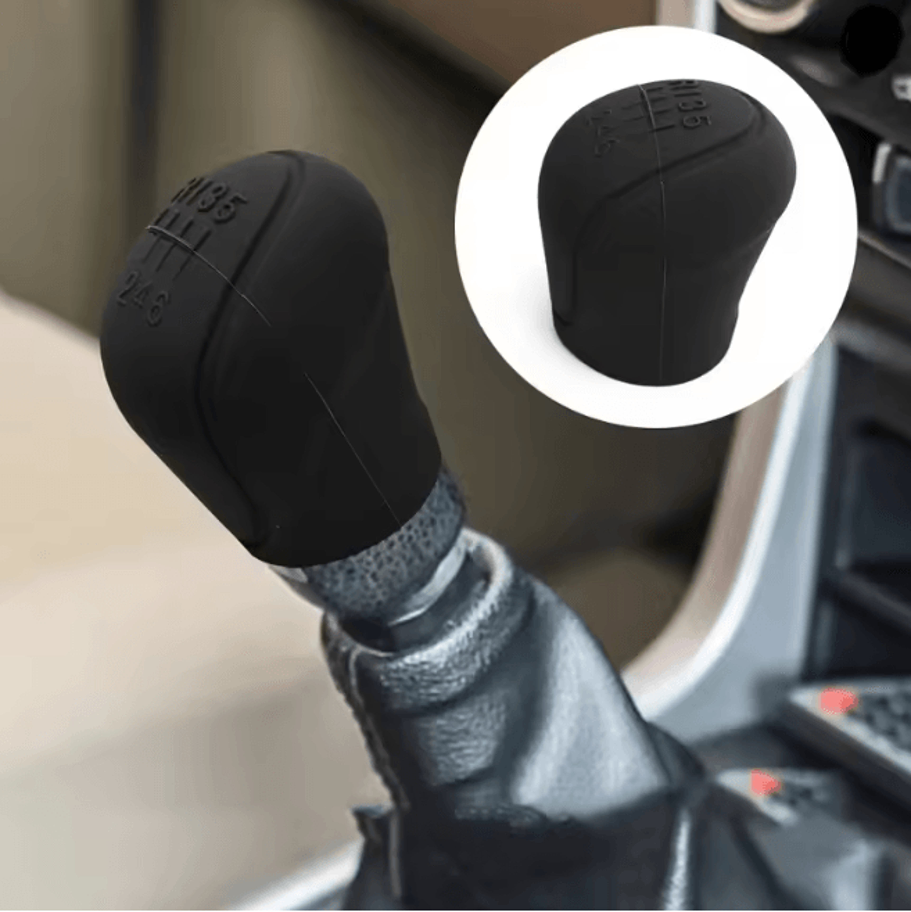 GripShift Silicone Gear Shift Knob Cover Non Slip Manual Handle 1