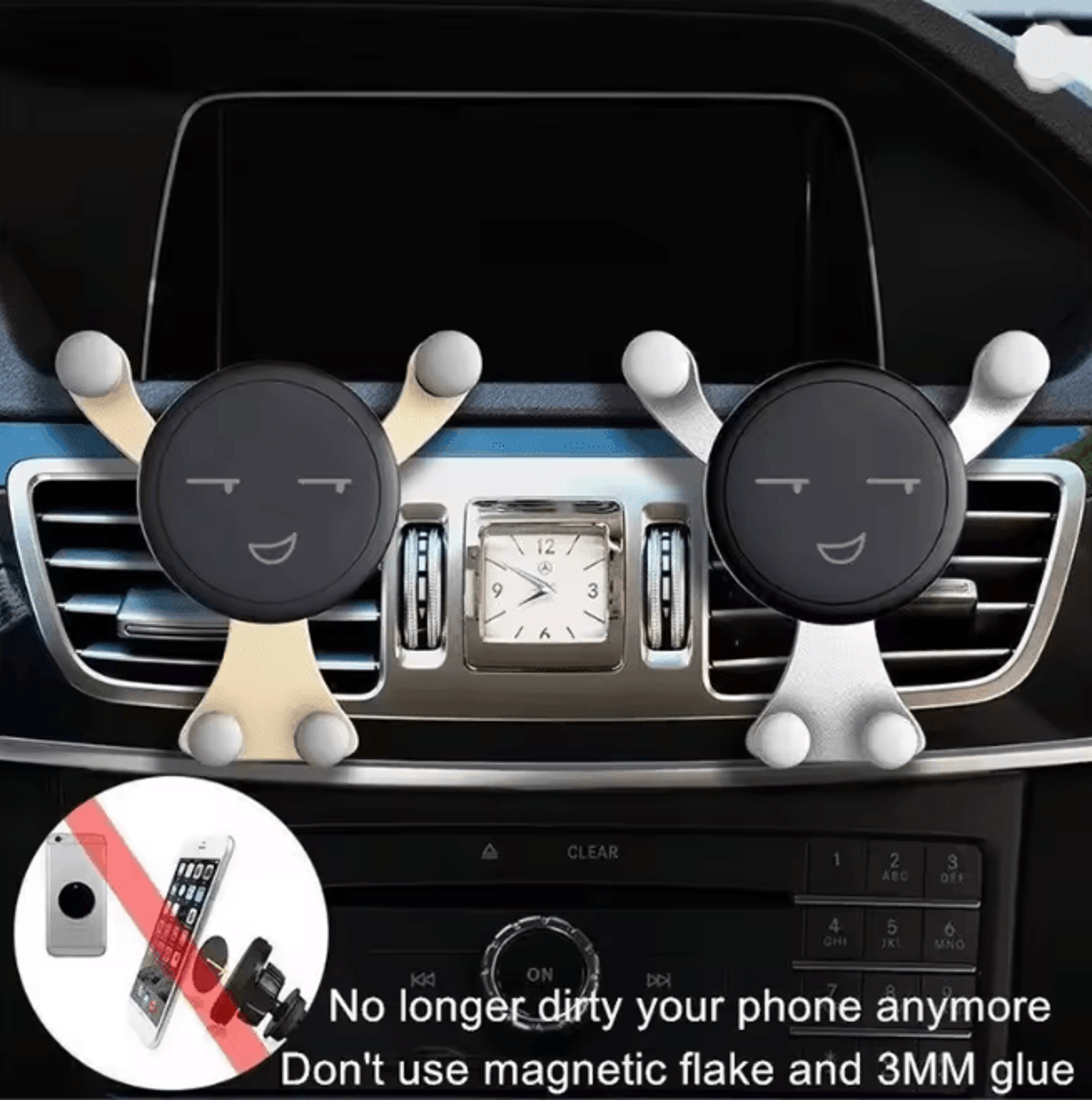 SmileGrip Gravity Car Phone Holder Air Vent Mount 3