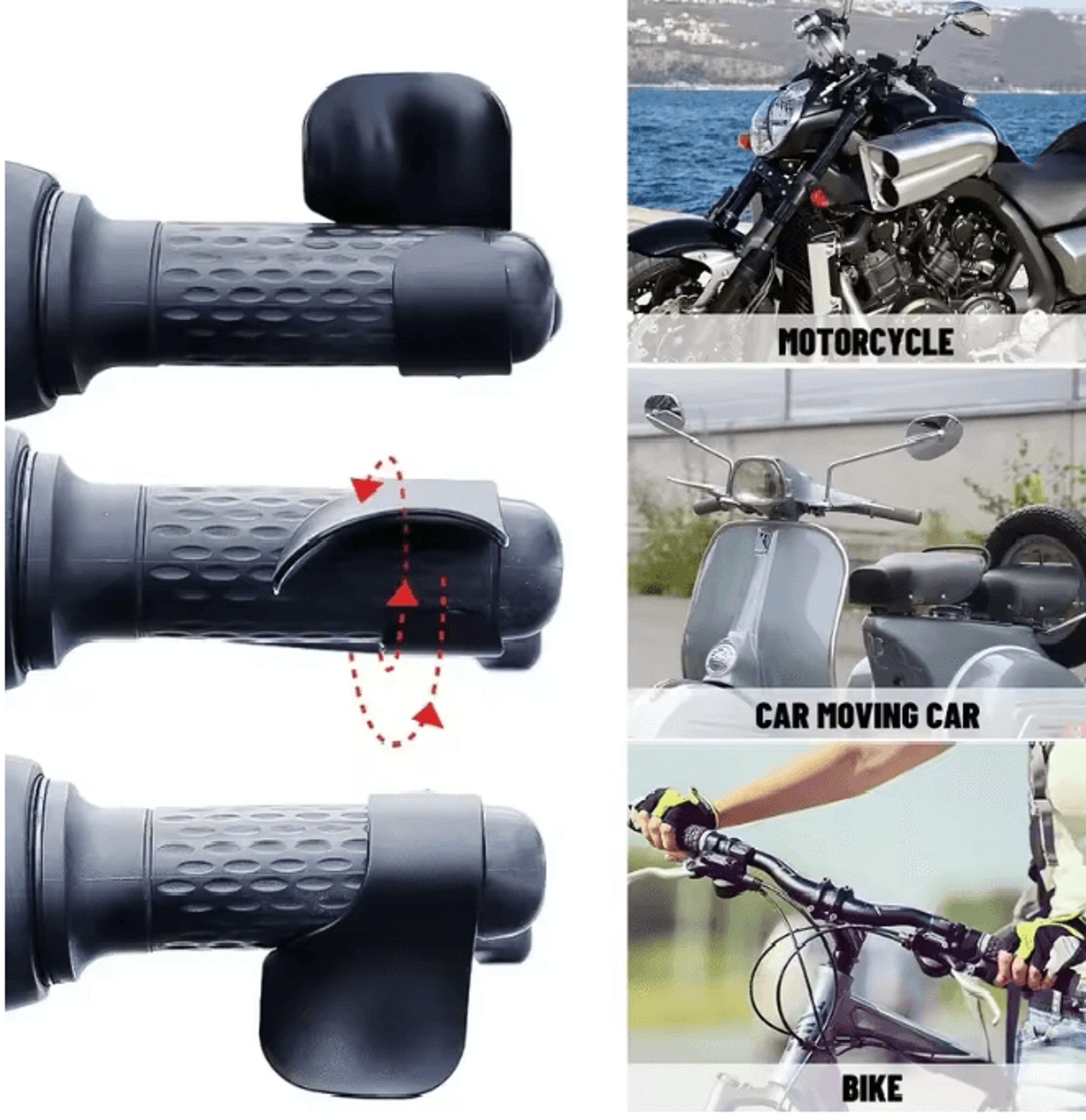 ThrottleEase Motorcycle Accelerator Booster Grip Assist 2