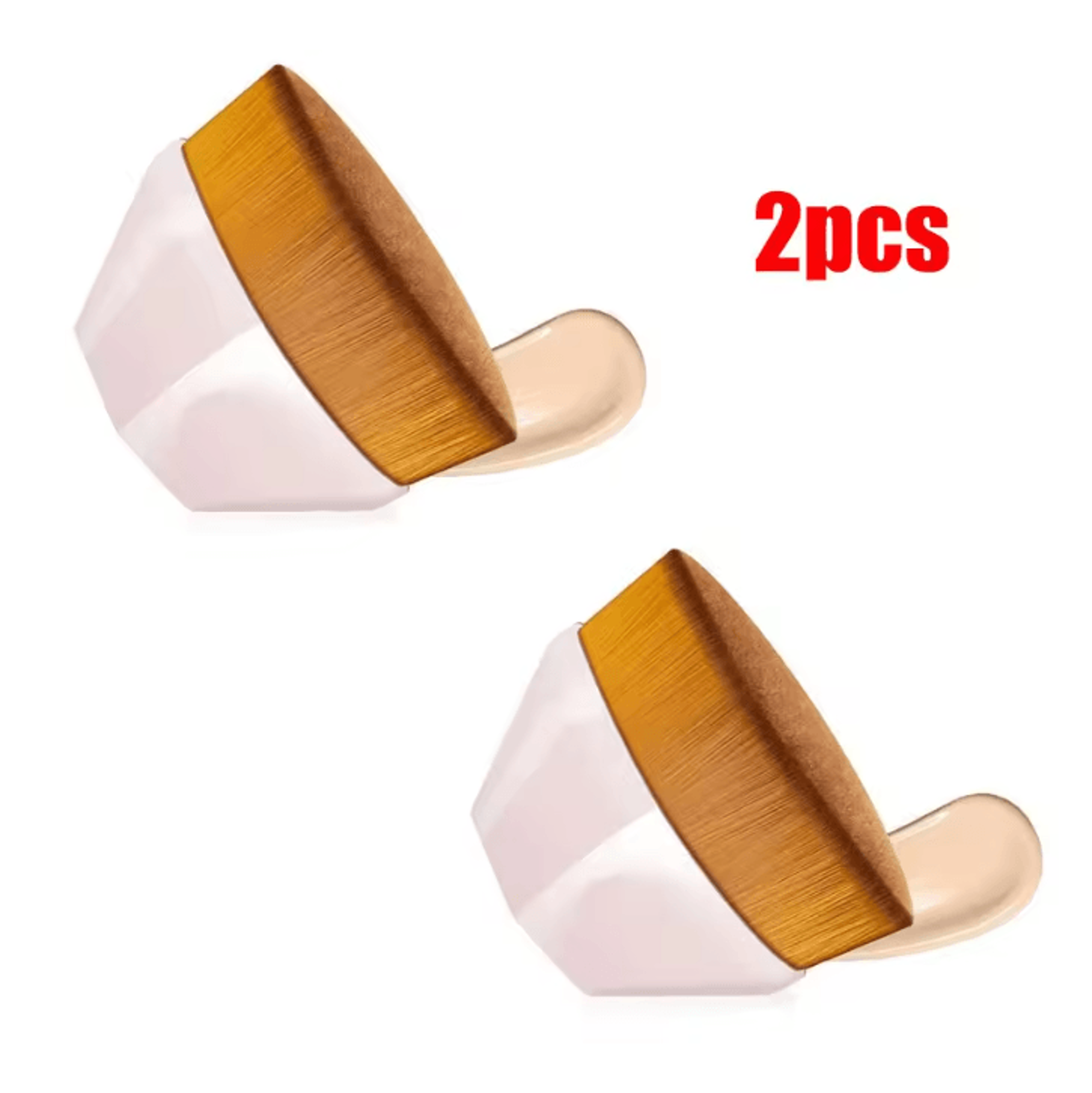 Hexagonal Kabuki Foundation Makeup Brush Set Flawless Coverage 10