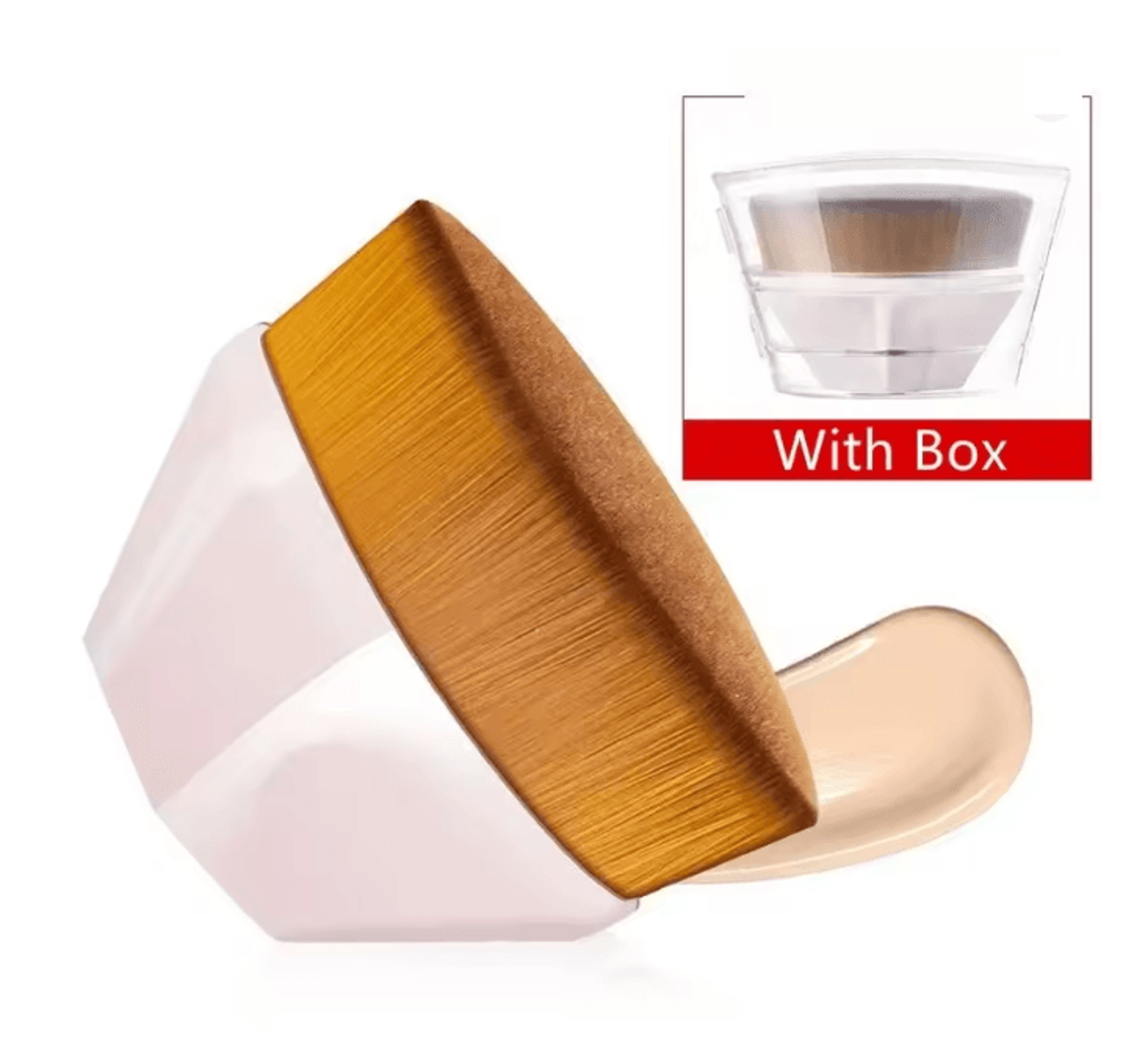 Hexagonal Kabuki Foundation Makeup Brush Set Flawless Coverage 7