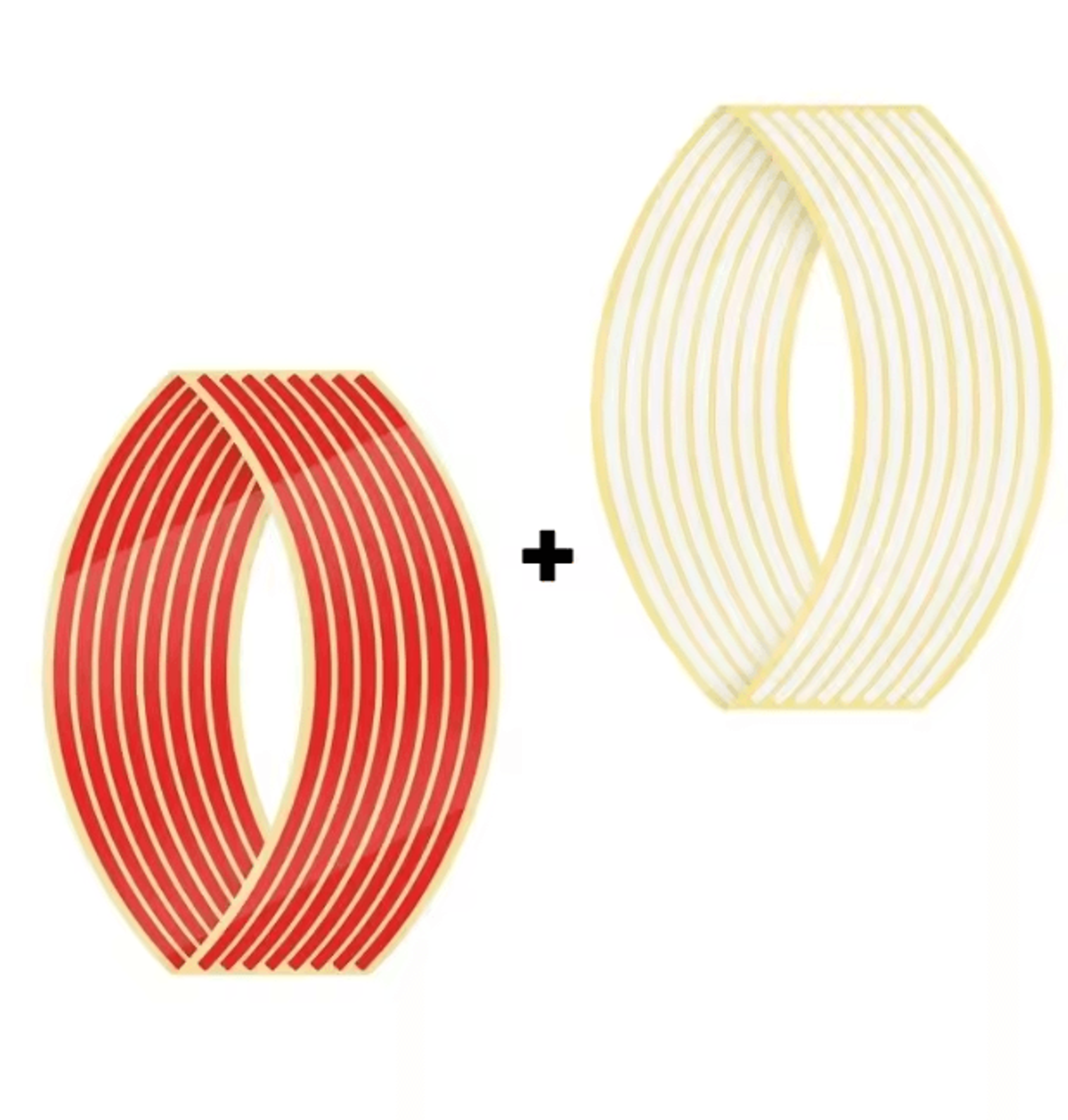Reflective Motorcycle Wheel Rim Stripe Stickers For Bike And Motorbike 20