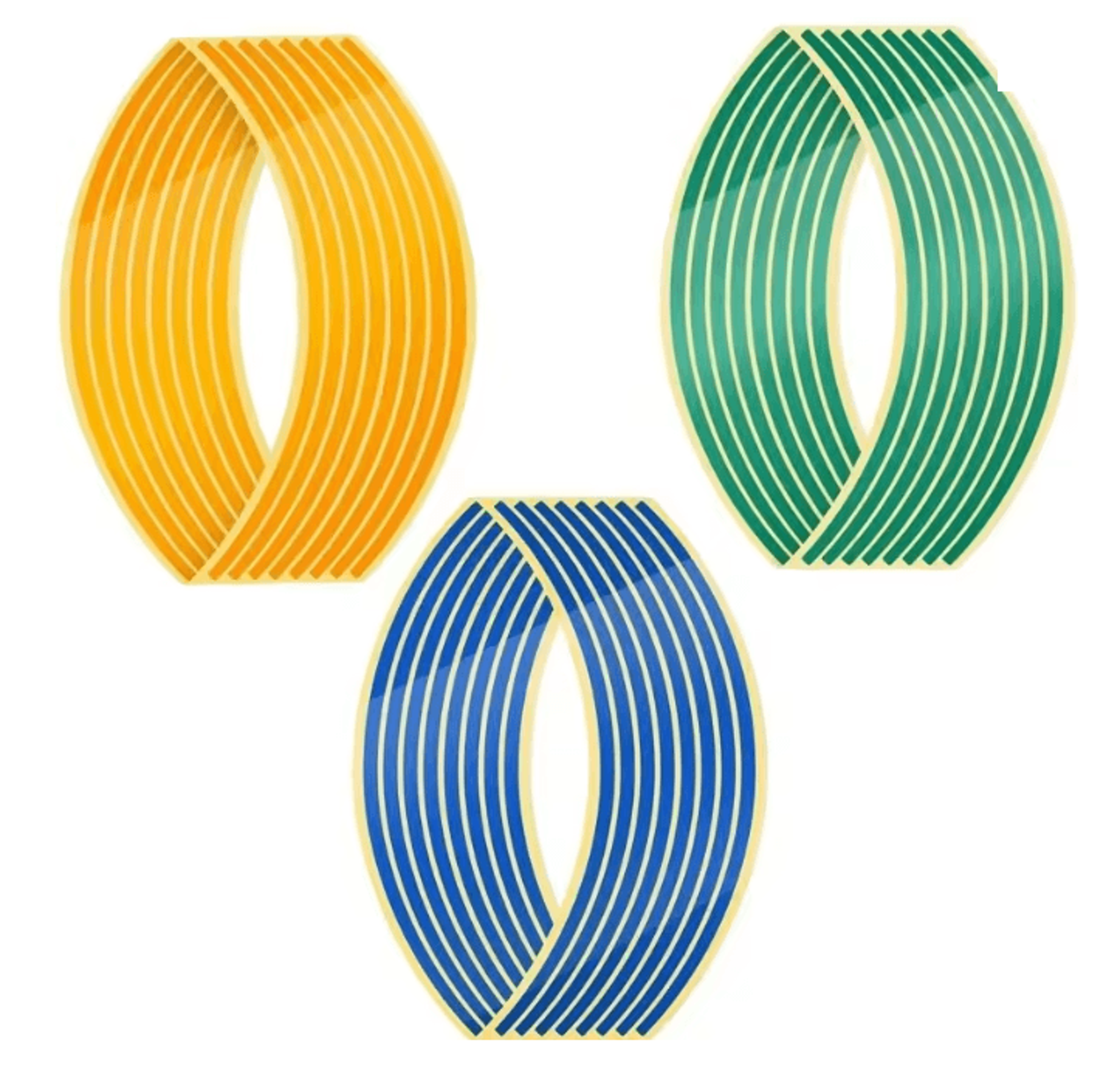 Reflective Motorcycle Wheel Rim Stripe Stickers For Bike And Motorbike 23