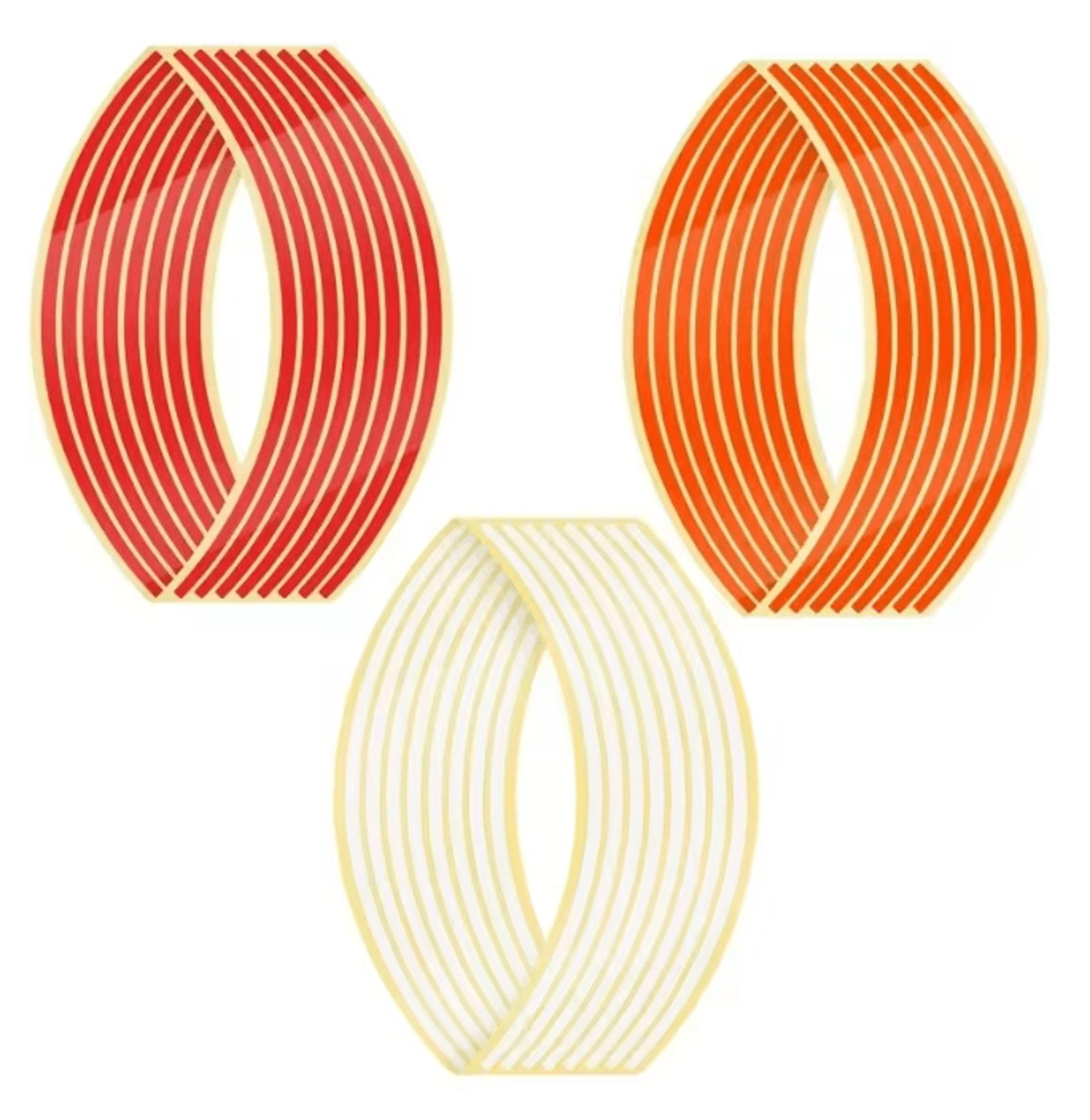 Reflective Motorcycle Wheel Rim Stripe Stickers For Bike And Motorbike 24