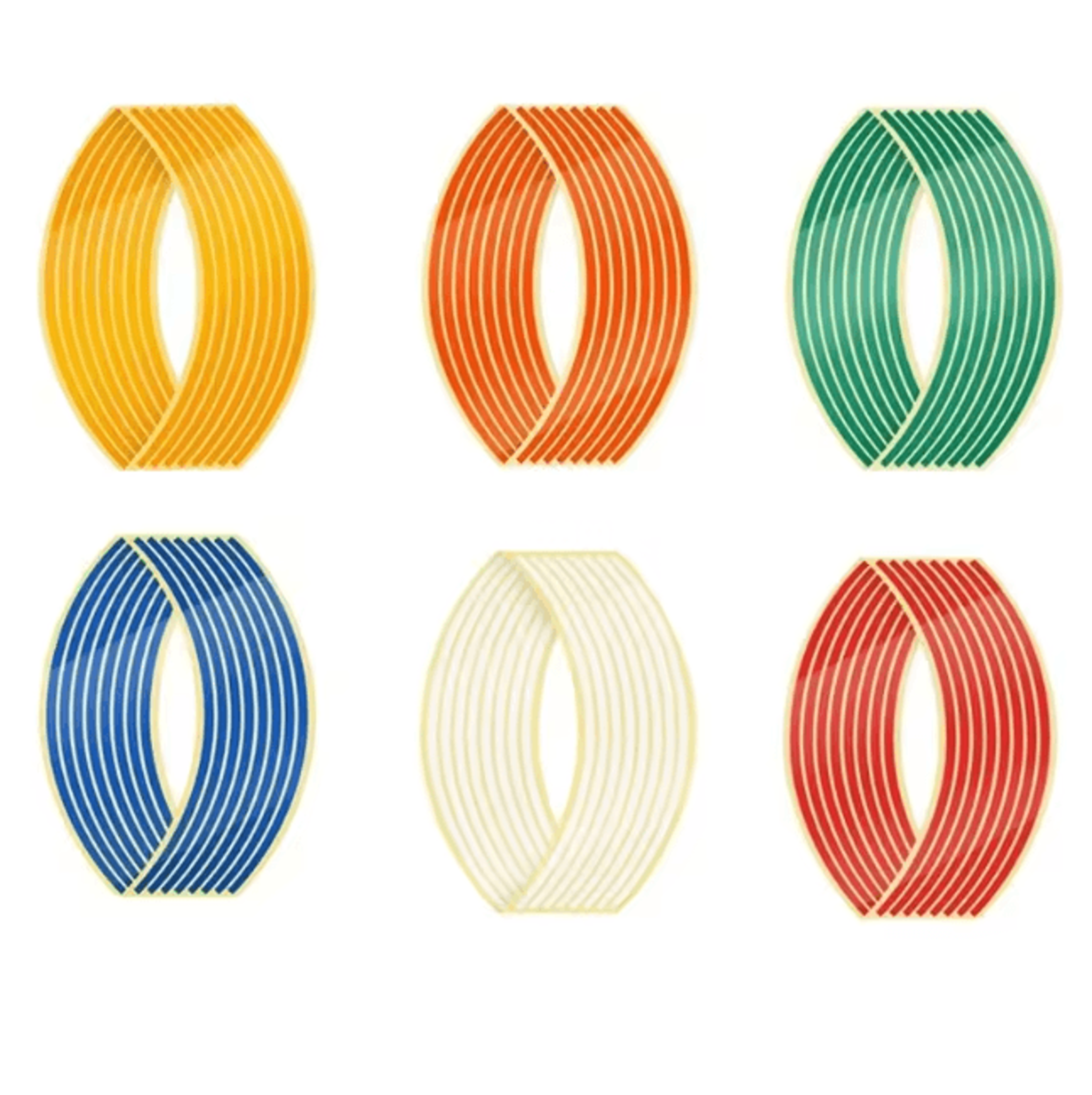 Reflective Motorcycle Wheel Rim Stripe Stickers For Bike And Motorbike 25