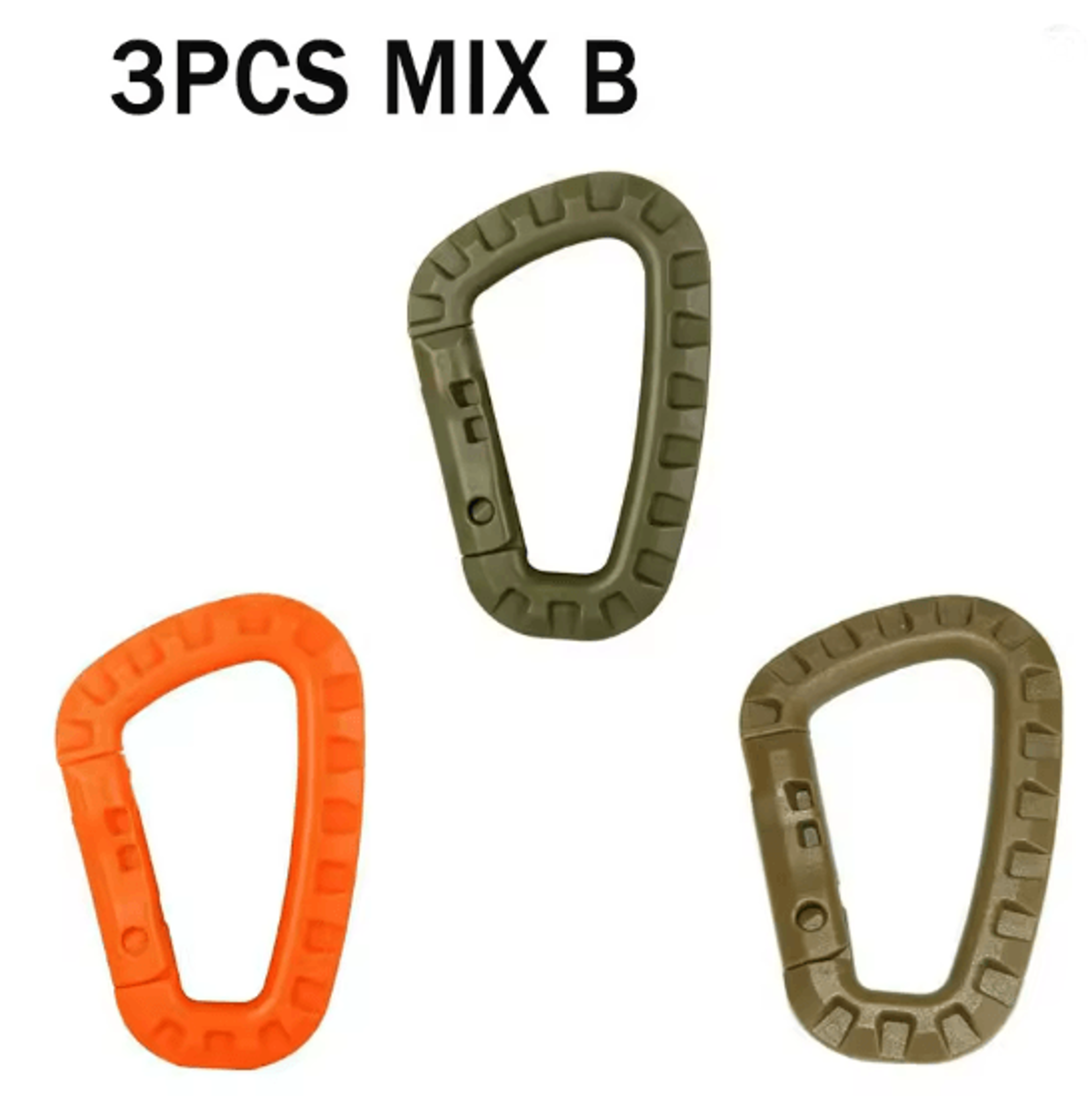 TrailLock Tactical Carabiner Clip Set Quick Hook Gear Keychain 11