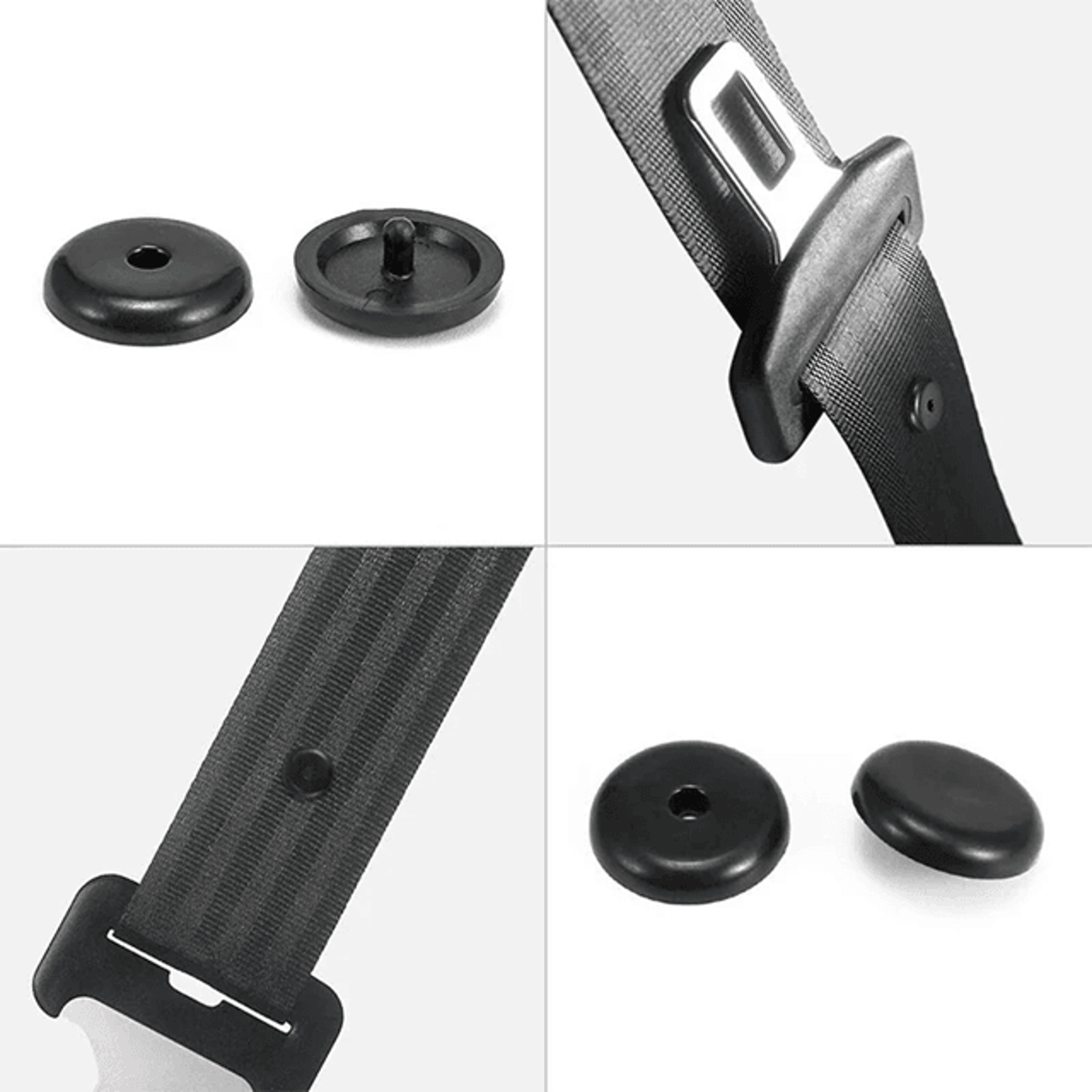 SafeHold Car Seat Belt Stopper Buckle Anti Slip Safety Button 0