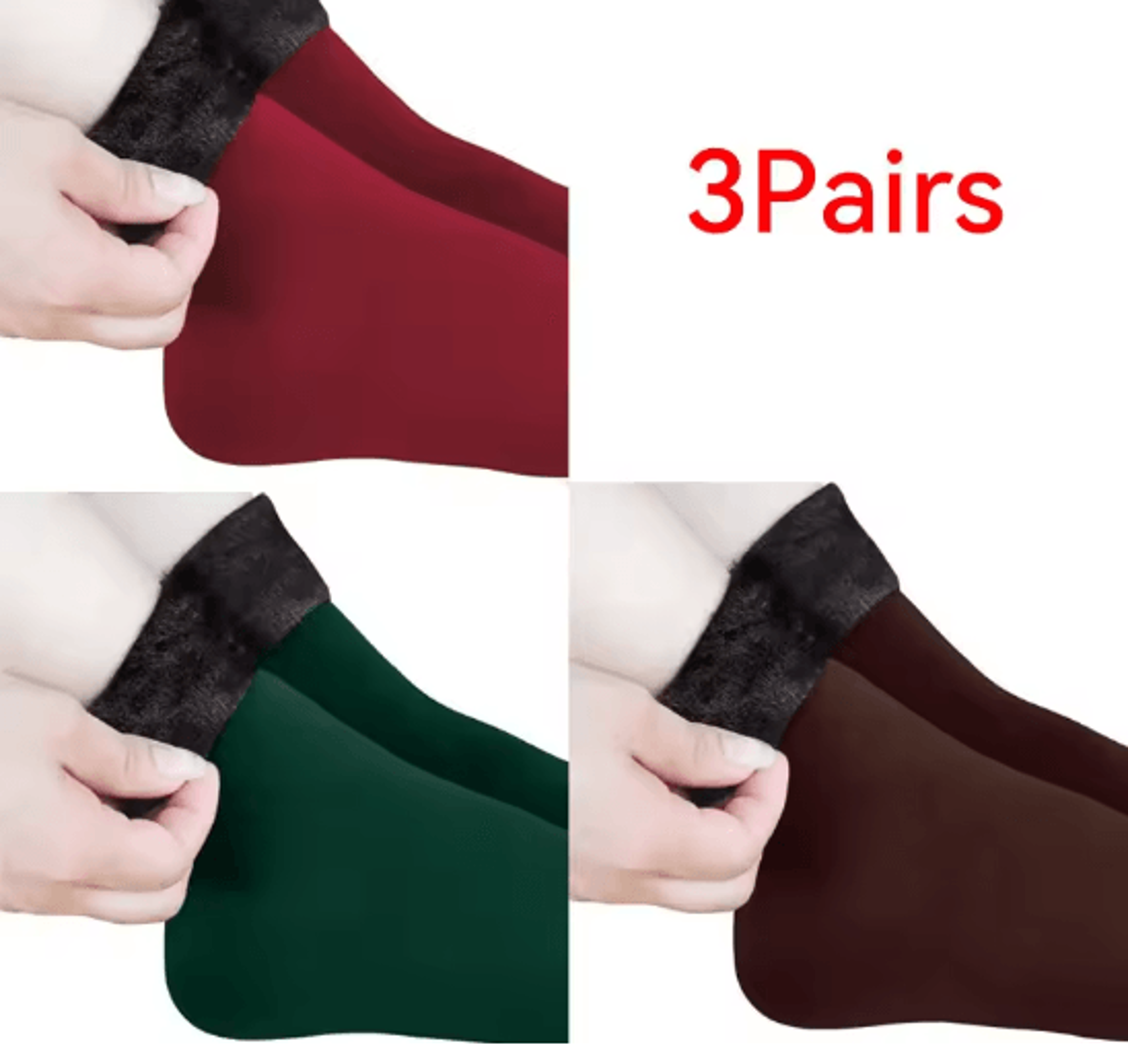CozyNest Winter Fleece Socks Warm Soft Home Sleep Socks 19