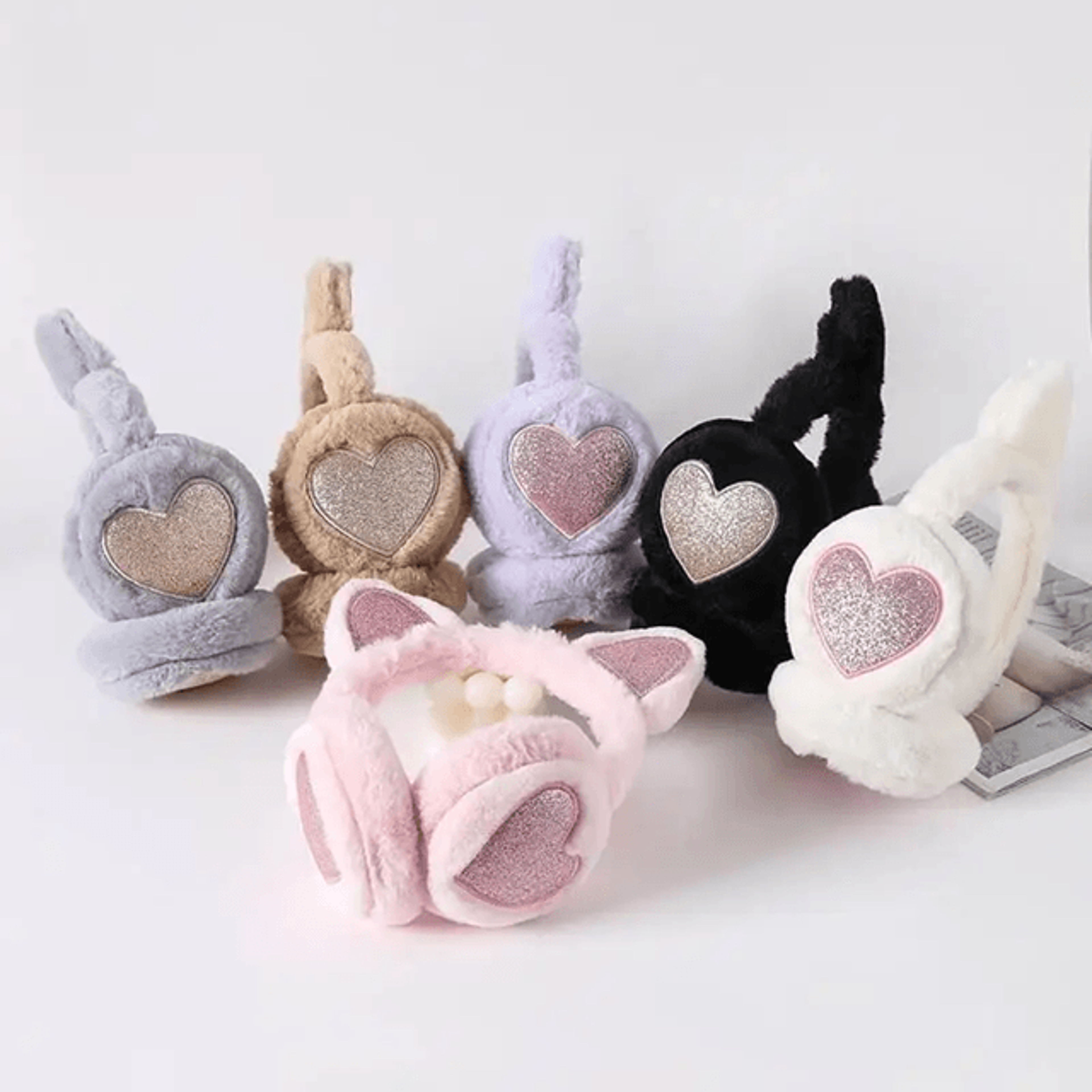 Winter Warm Plush Cat Ear Earmuffs For Women Girls And Kids 0
