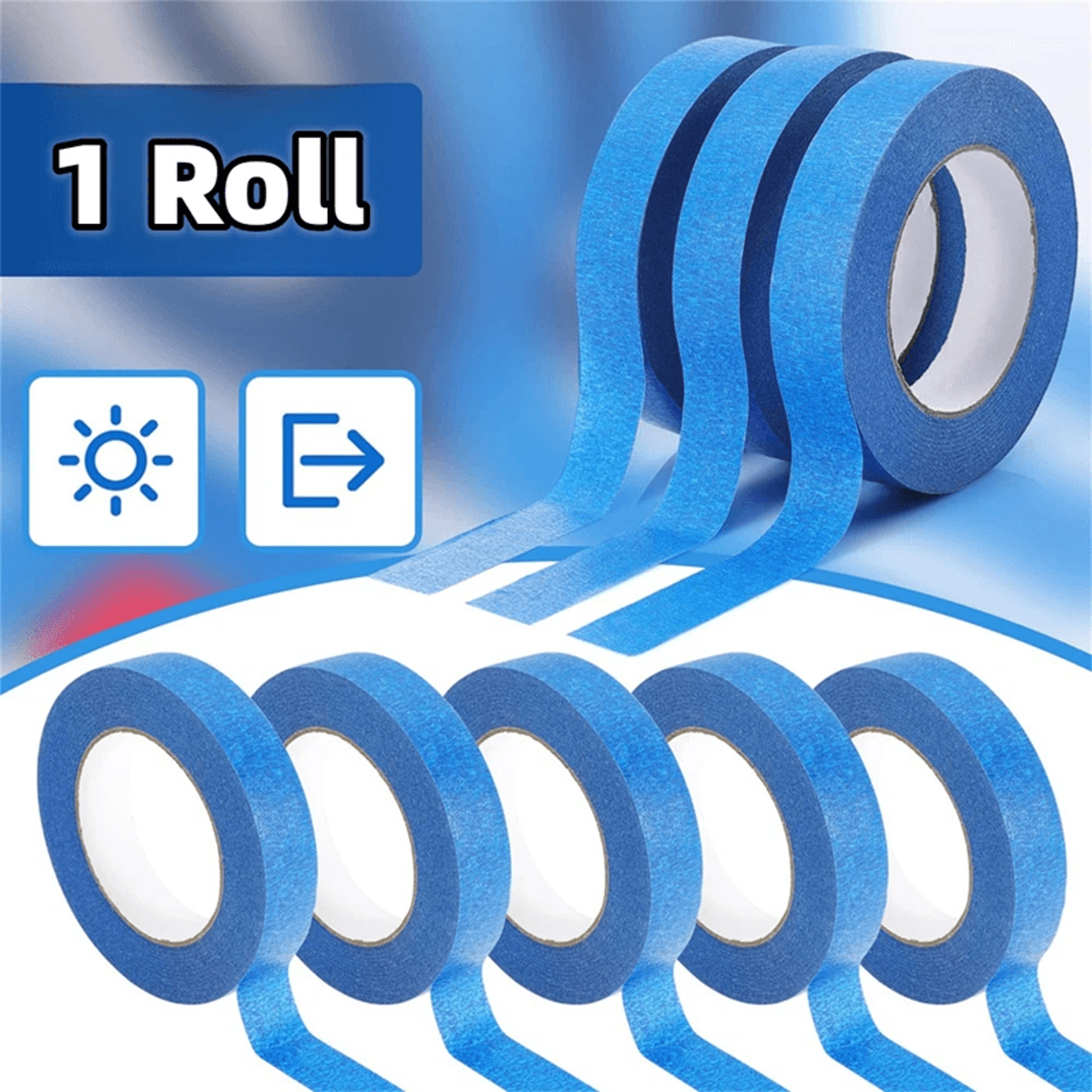 Multi Surface Paint Masking Tape Easy Removal For Clean Lines And Crafts 1