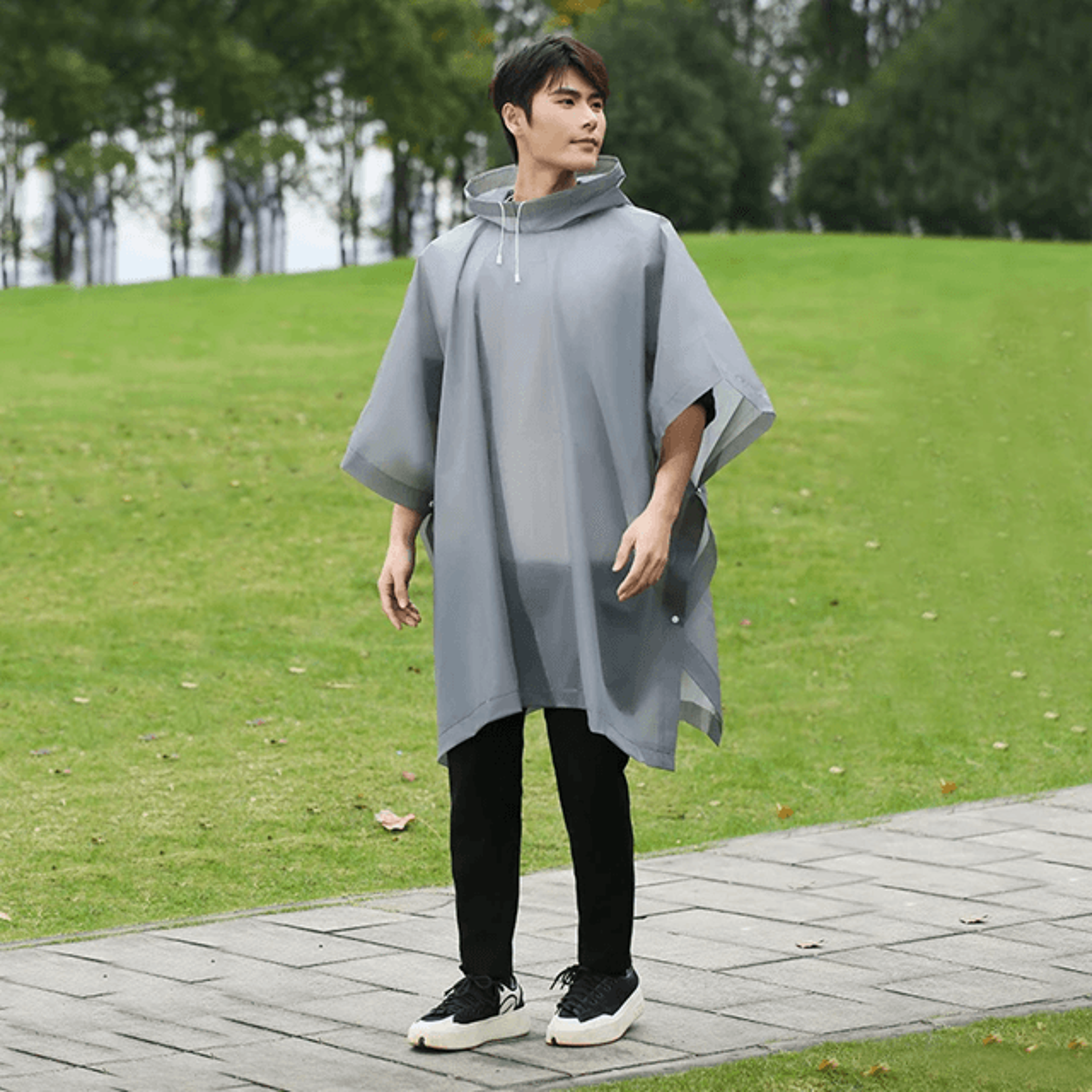 Disposable Outdoor Rain Poncho Thick Cloak Style Raincoat For Camping Hiking And Fishing 9