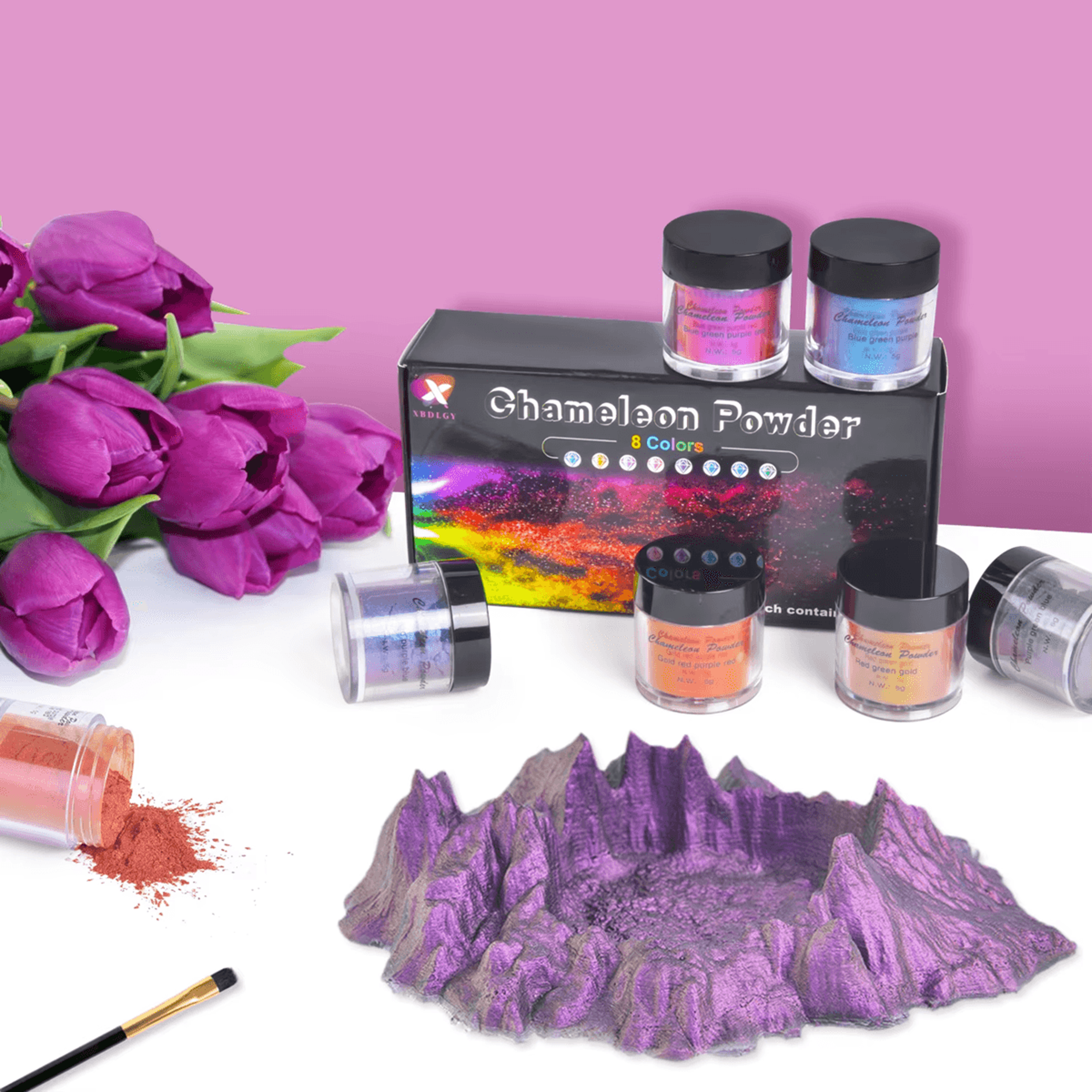 Chameleon Pearl Pigment Powder For Epoxy Resin Slime And DIY Crafts 0