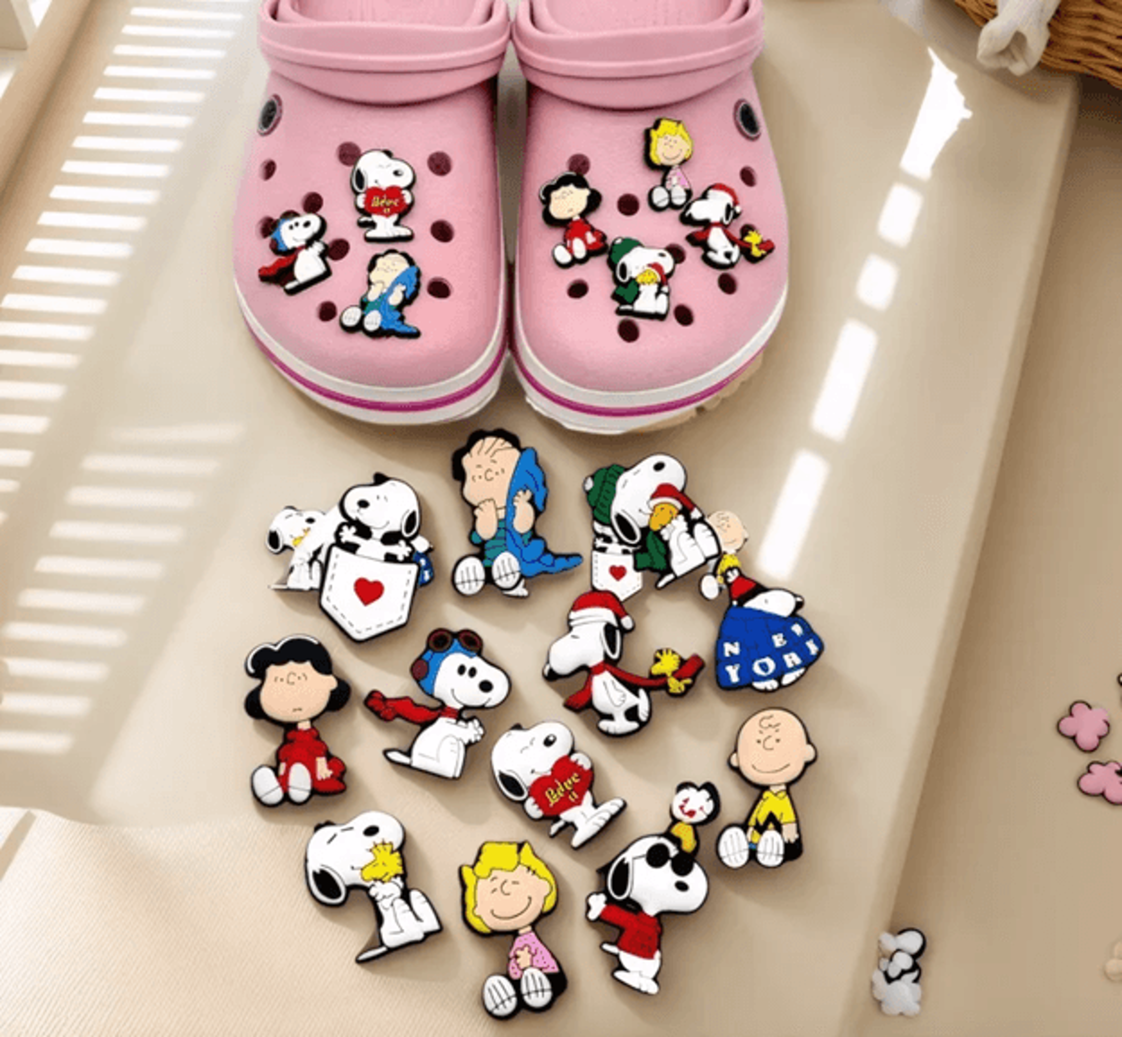 Snoopy Cartoon Shoe Charms Anime Bag And Sandal Decorations 2