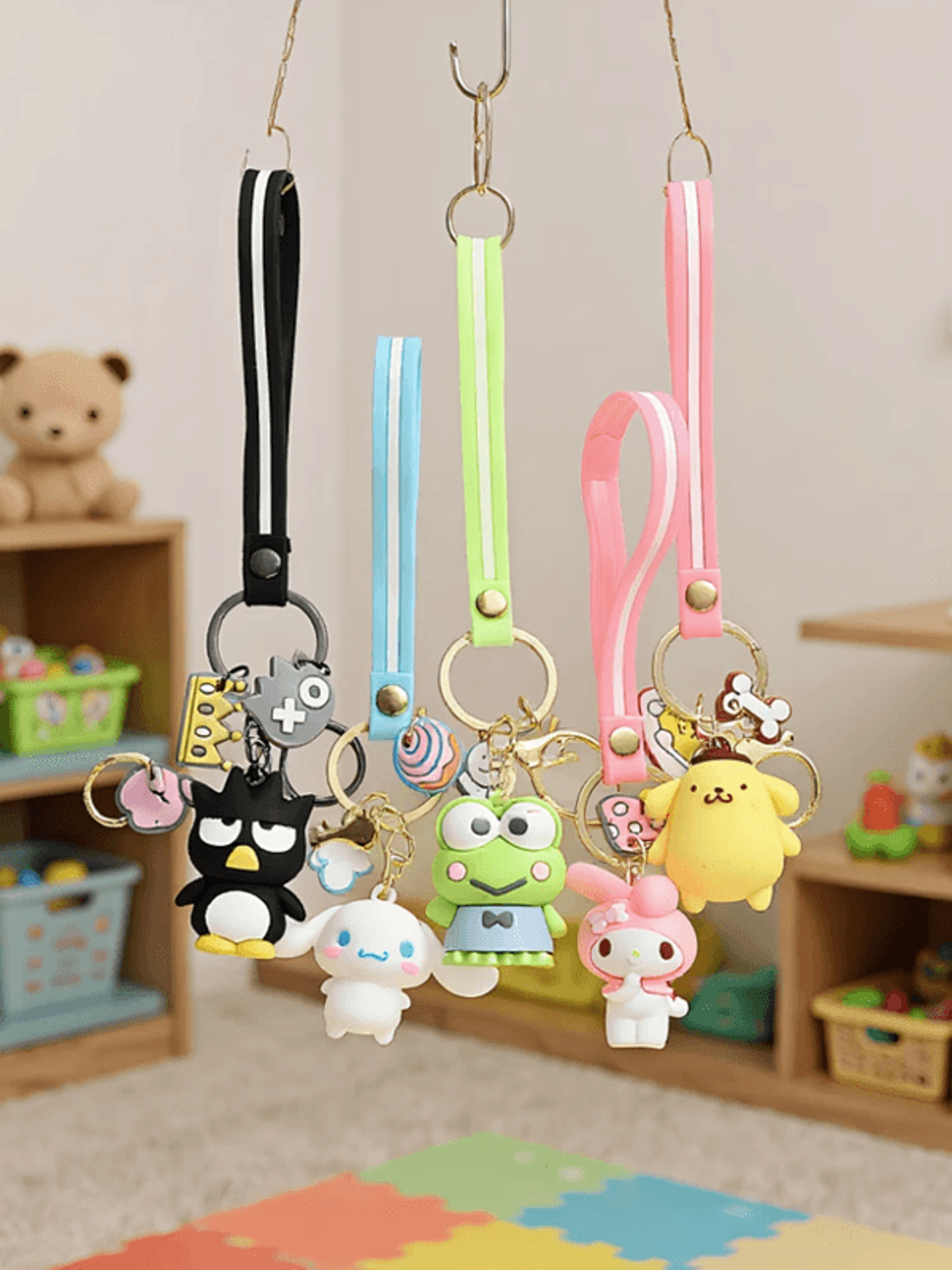 Cute Sanrio Cartoon Character Keychain Backpack Pendant For Girls And Collectors 1