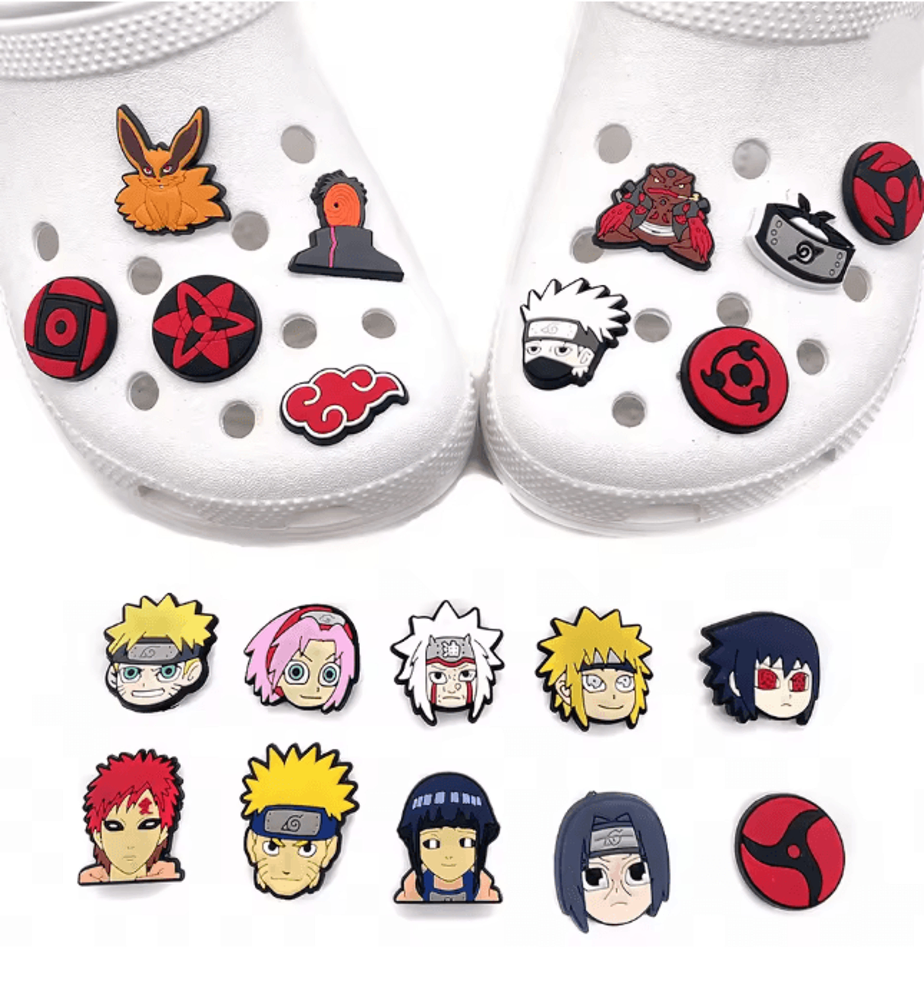 Anime Shoe Charms Set 20 Piece Ninja Character Clog Decorations 2