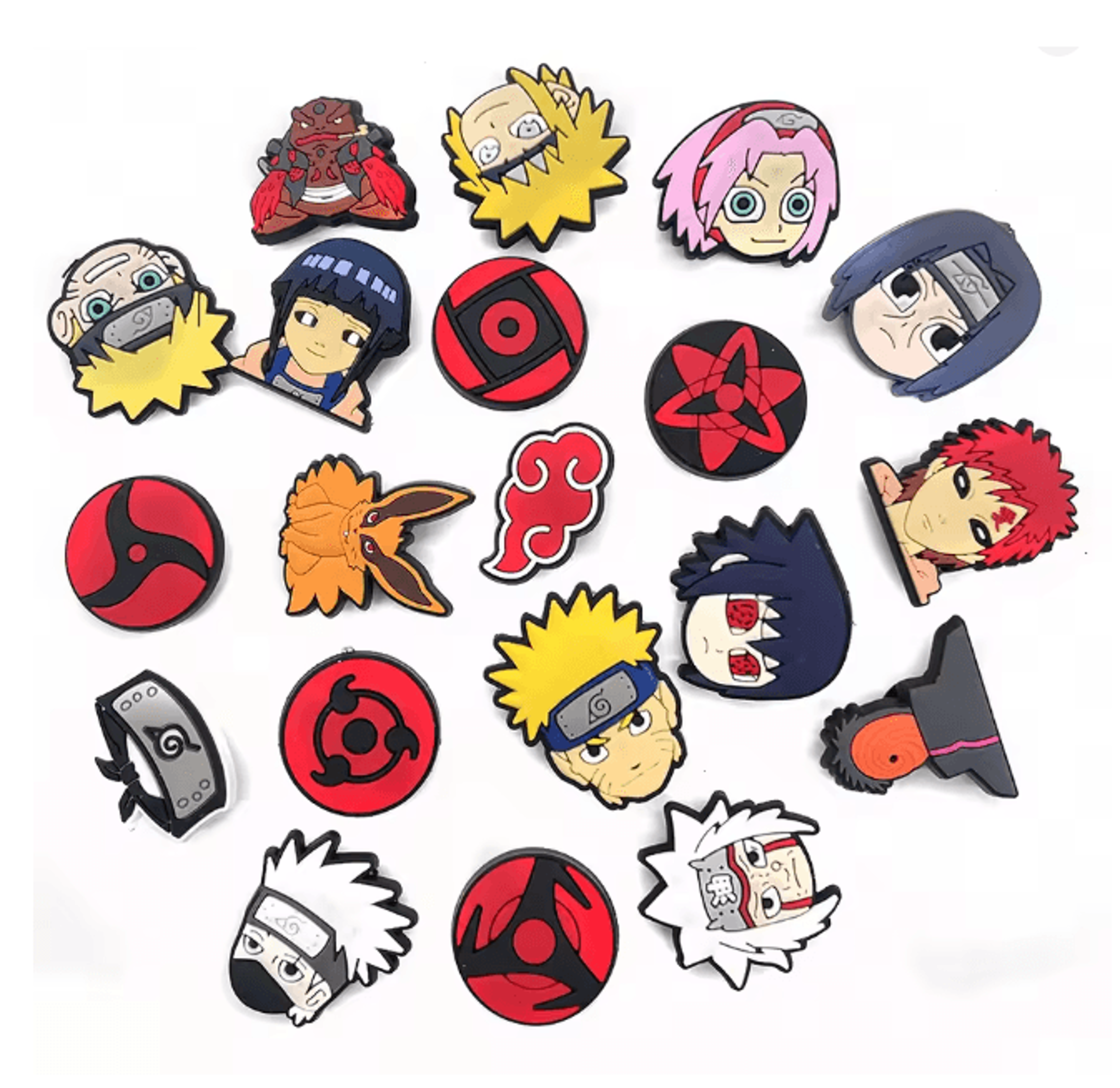 Anime Shoe Charms Set 20 Piece Ninja Character Clog Decorations 3
