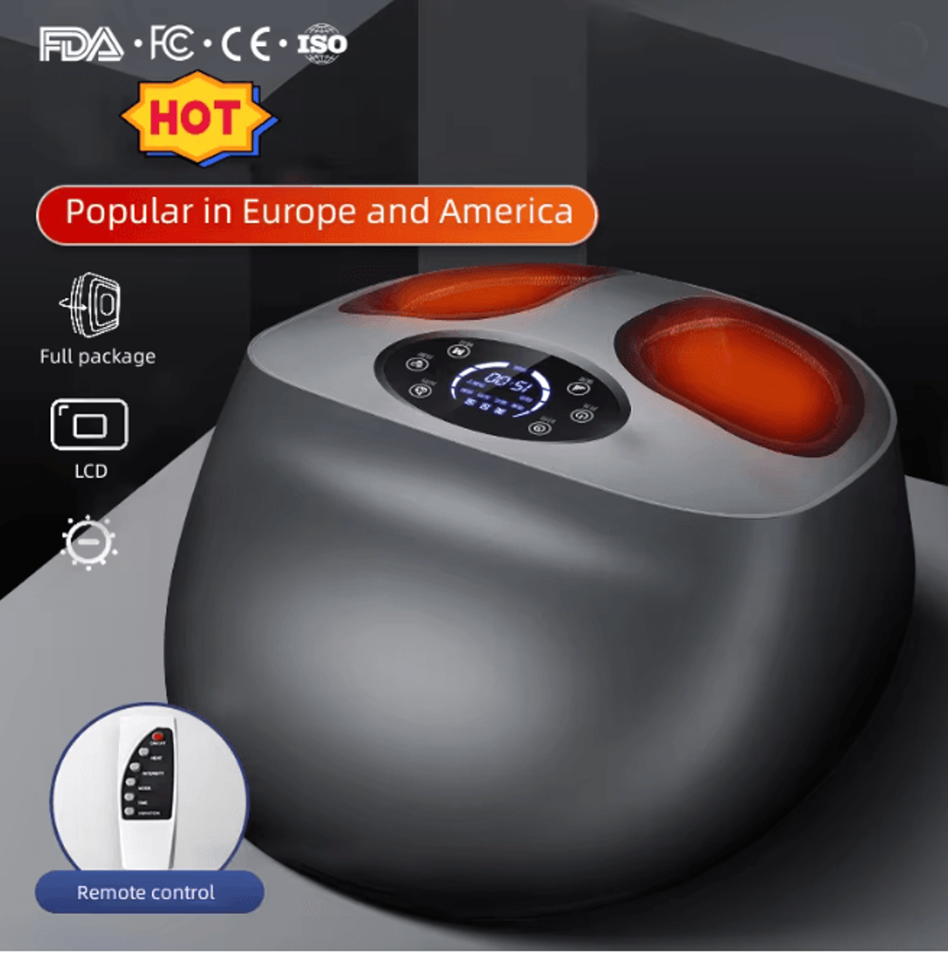 Smart Airbag Foot Massager With Heat And Stretching Wrap Support 3