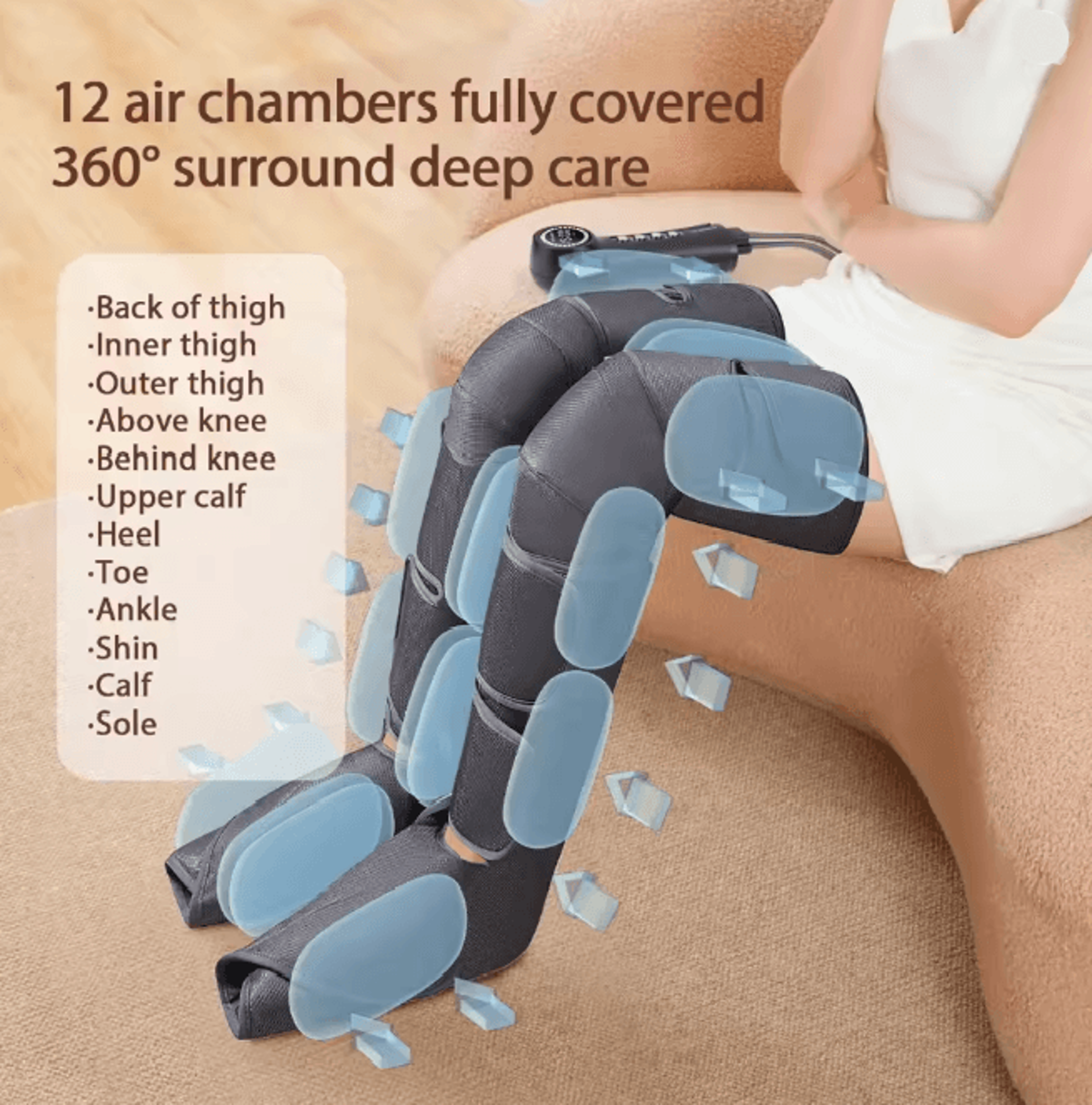 Home Air Wave Leg Massager With Air Compression Circulation Support 1