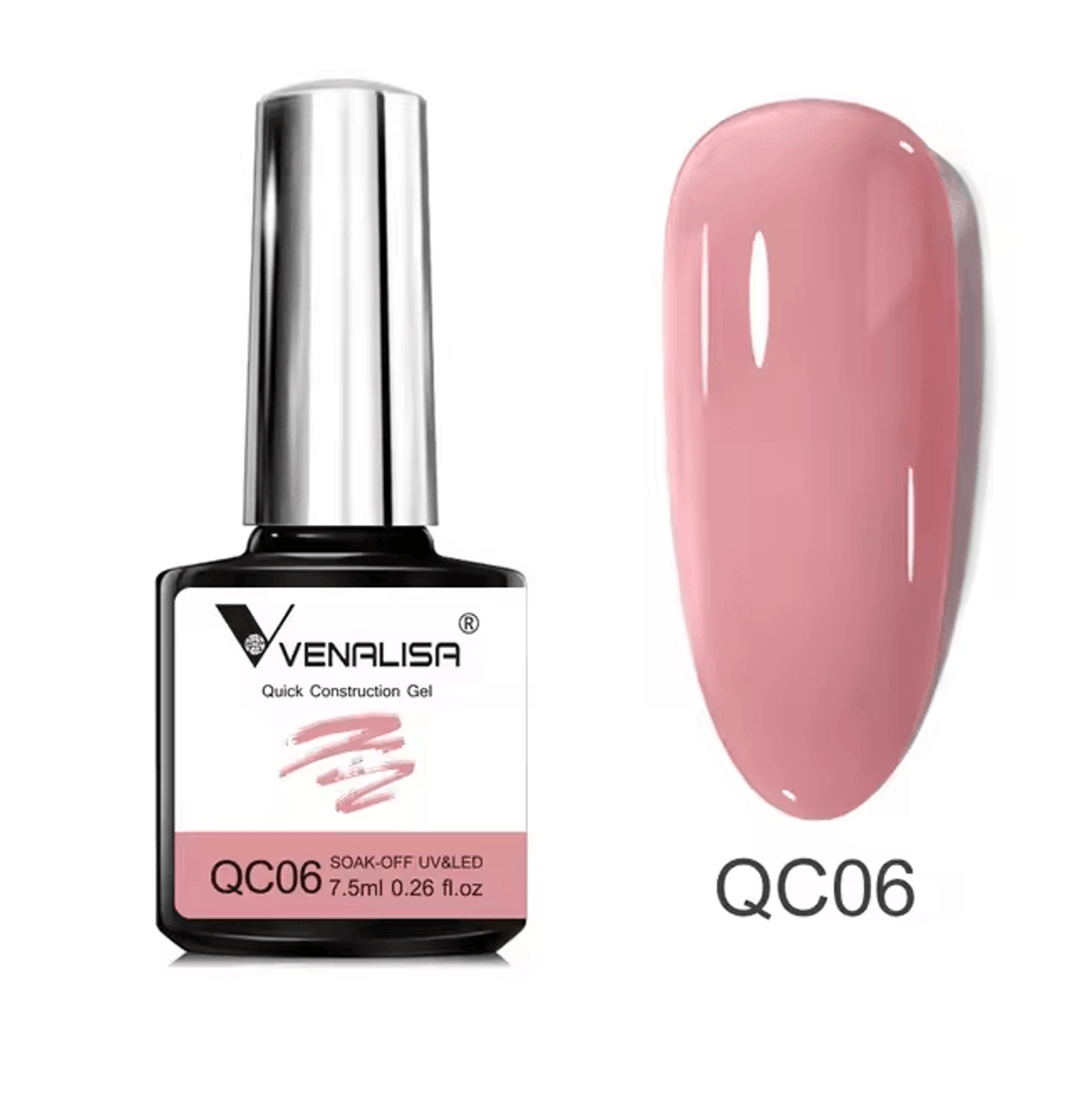 VENALISA Quick Construction Jelly Nail Gel Semi Transparent Strengthening Formula 75ml 7