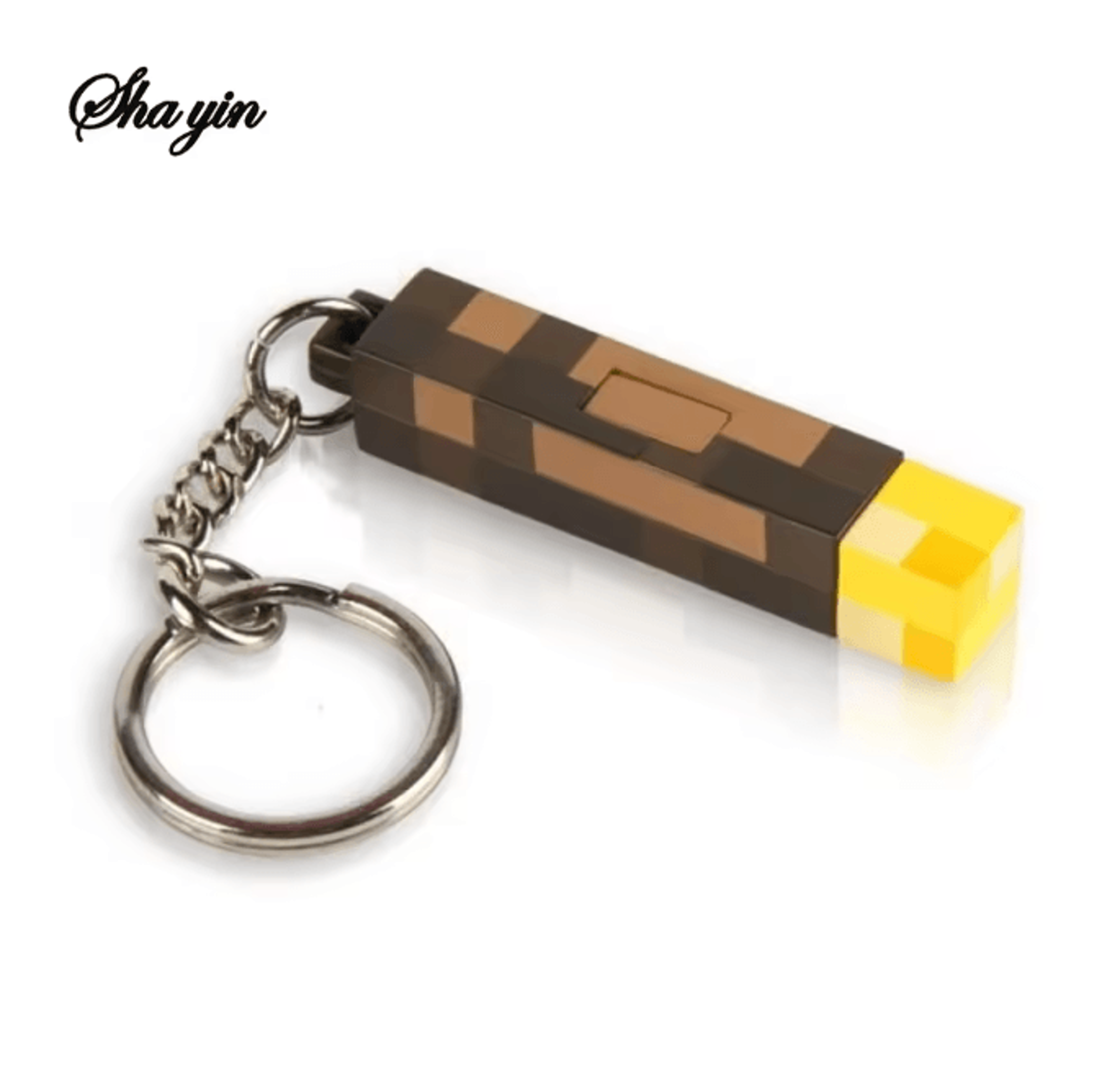 Mini Torch Keychain Rechargeable Light Decorative Pendant 1