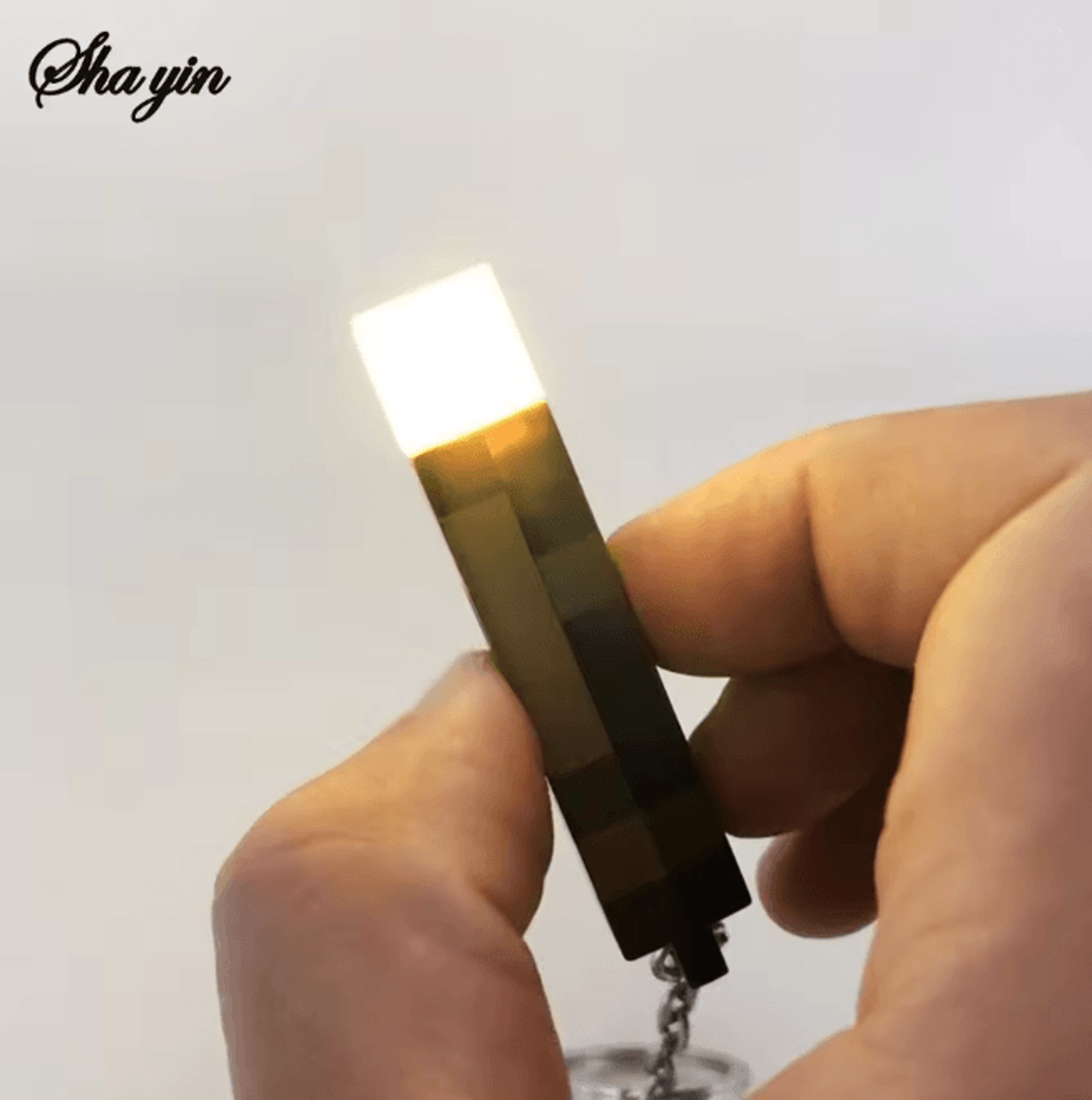 Mini Torch Keychain Rechargeable Light Decorative Pendant 2