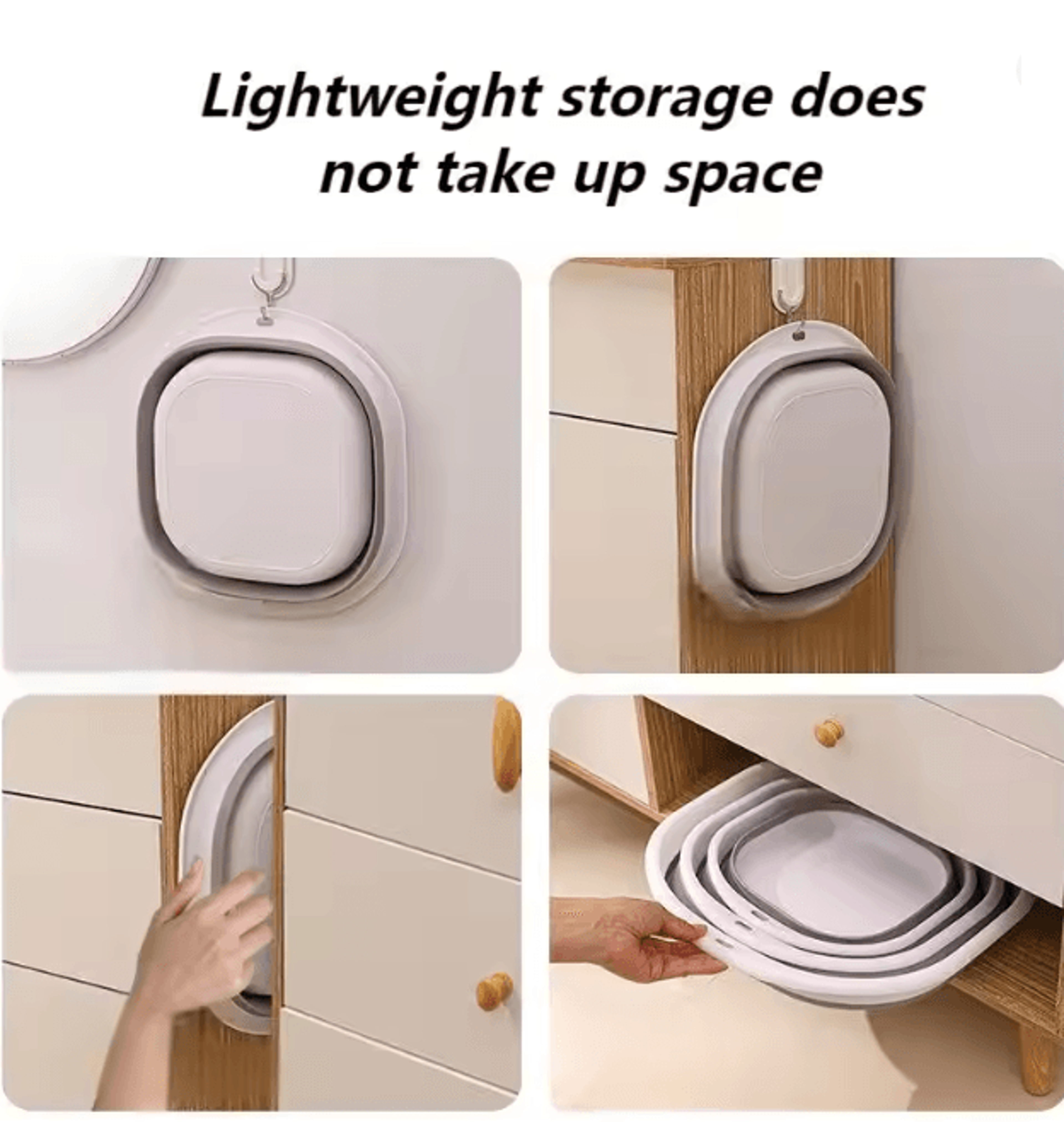 Foldable Portable Wash Basin Large Collapsible Laundry And Kitchen Bowl 3