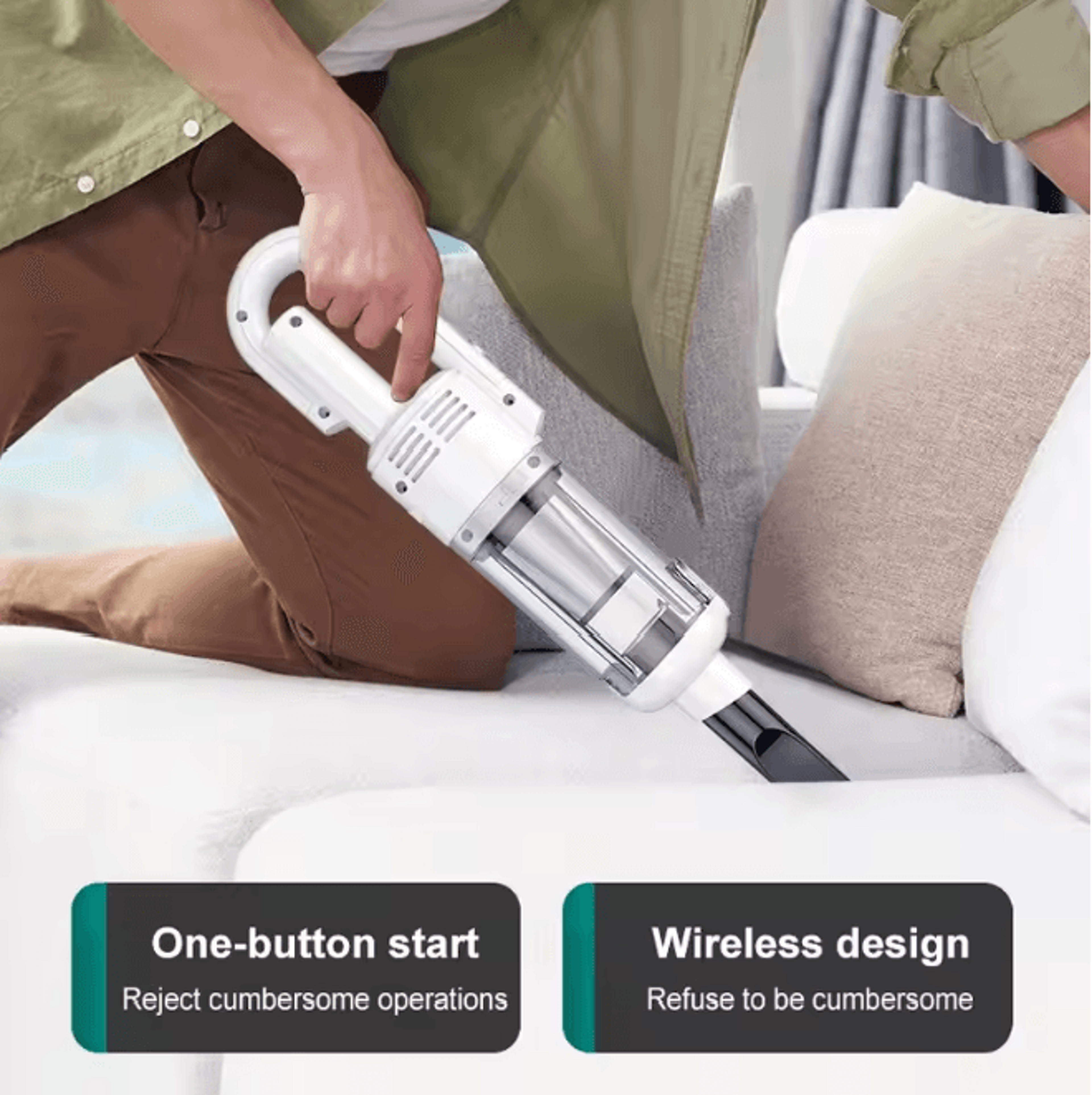 Cordless Handheld Vacuum Cleaner Powerful Suction For Car And Home 2