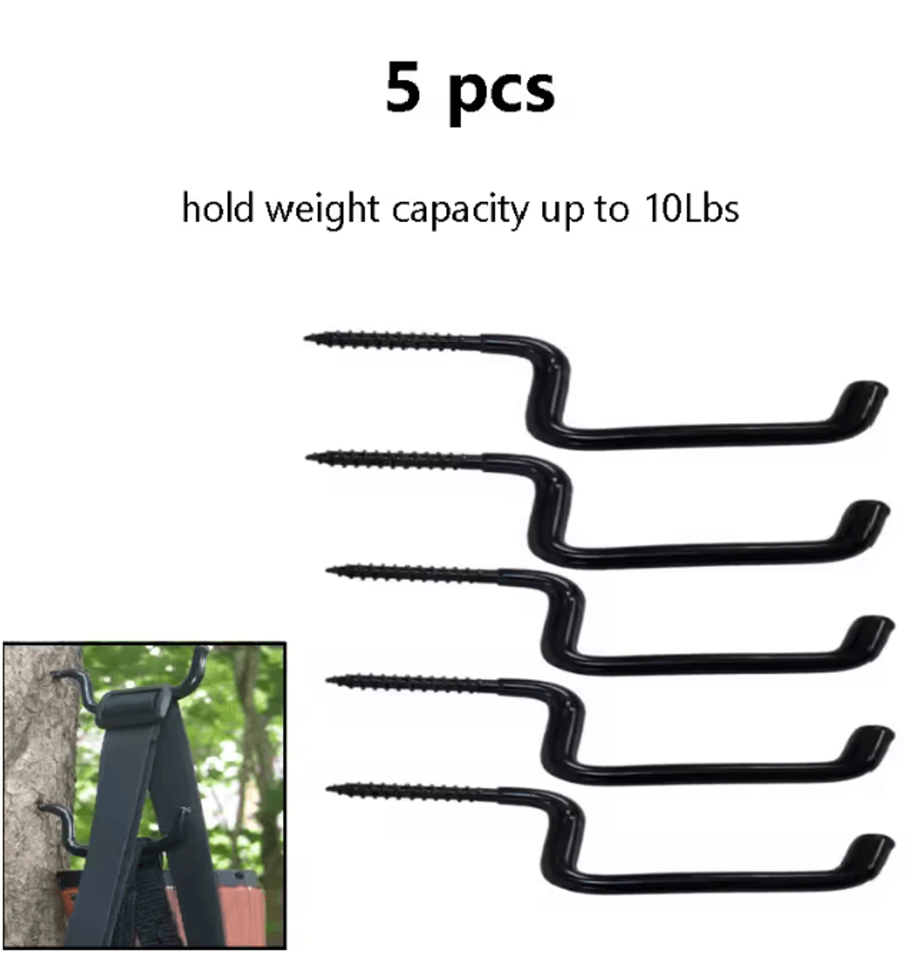 Heavy Duty Screw In Tree Steps For Hunting Tree Stand Climbing 10