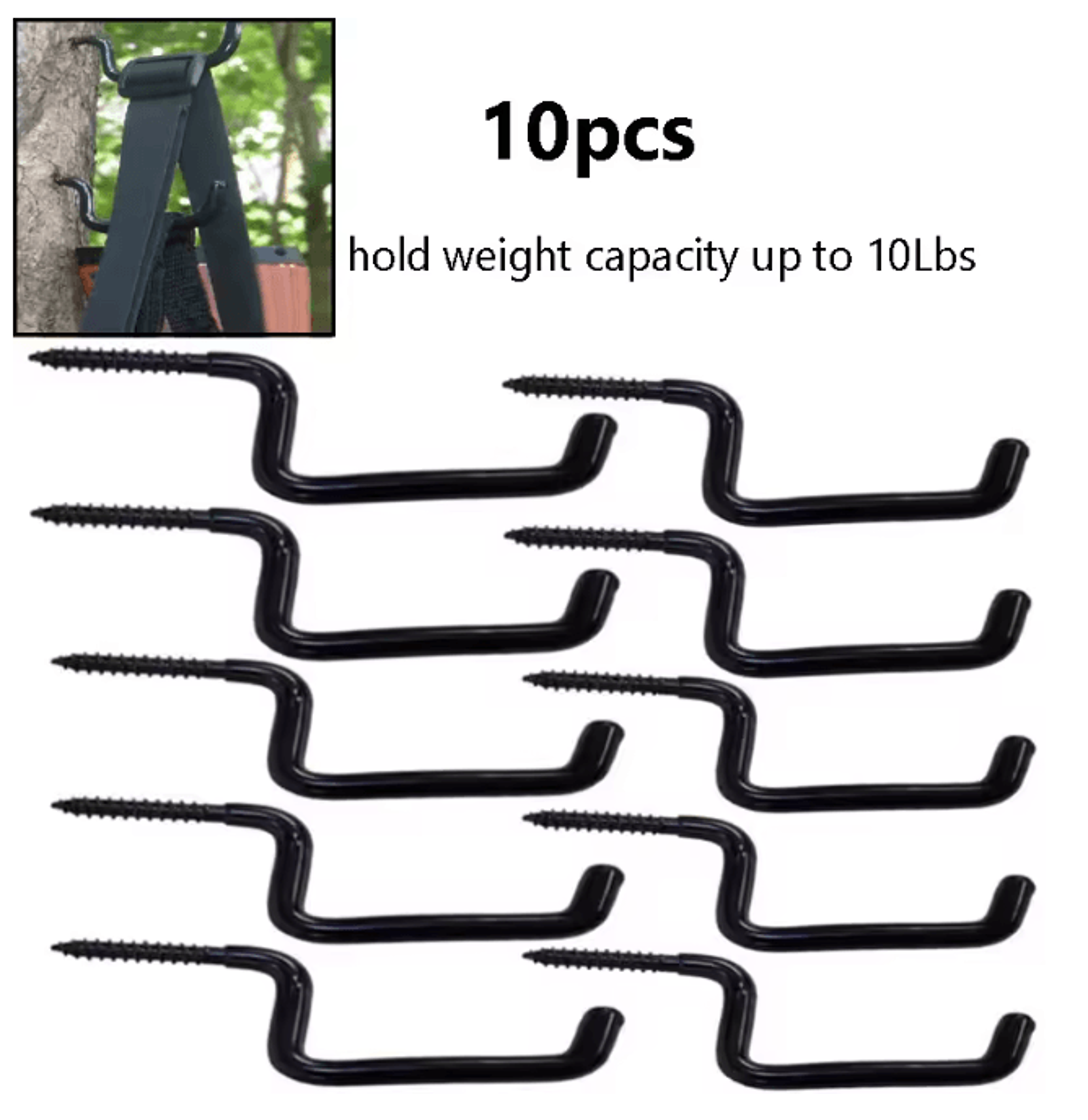 Heavy Duty Screw In Tree Steps For Hunting Tree Stand Climbing 11